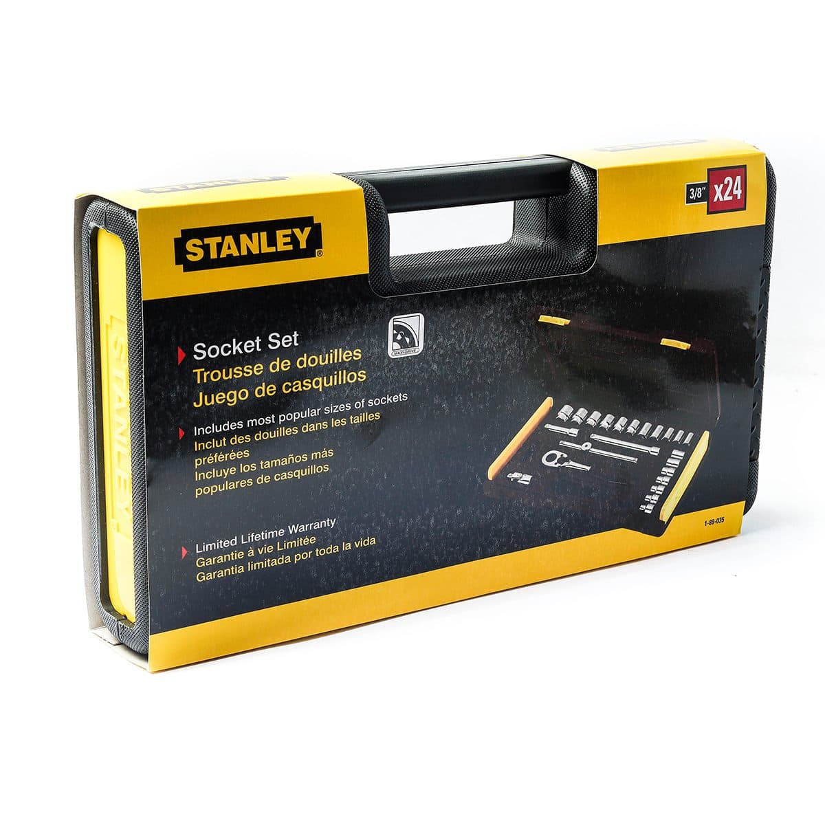 89-035 ชุดลูกบ็อก 6เหลี่ยม 3/8"ชุด24ชิ้น