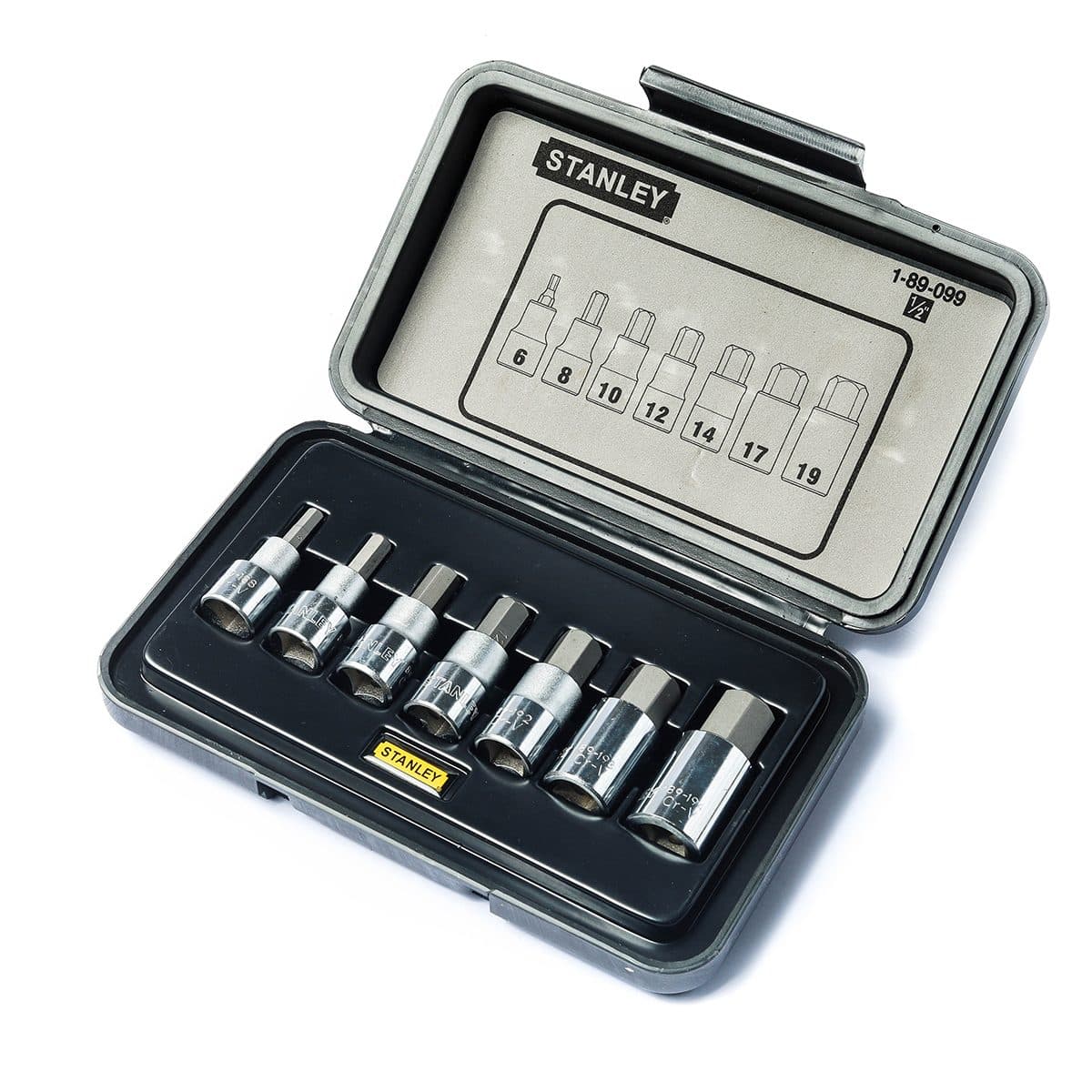 89-099ชุดลูกบ็อกเดือย 6เหลี่ยม1/2" 7ชิ้น