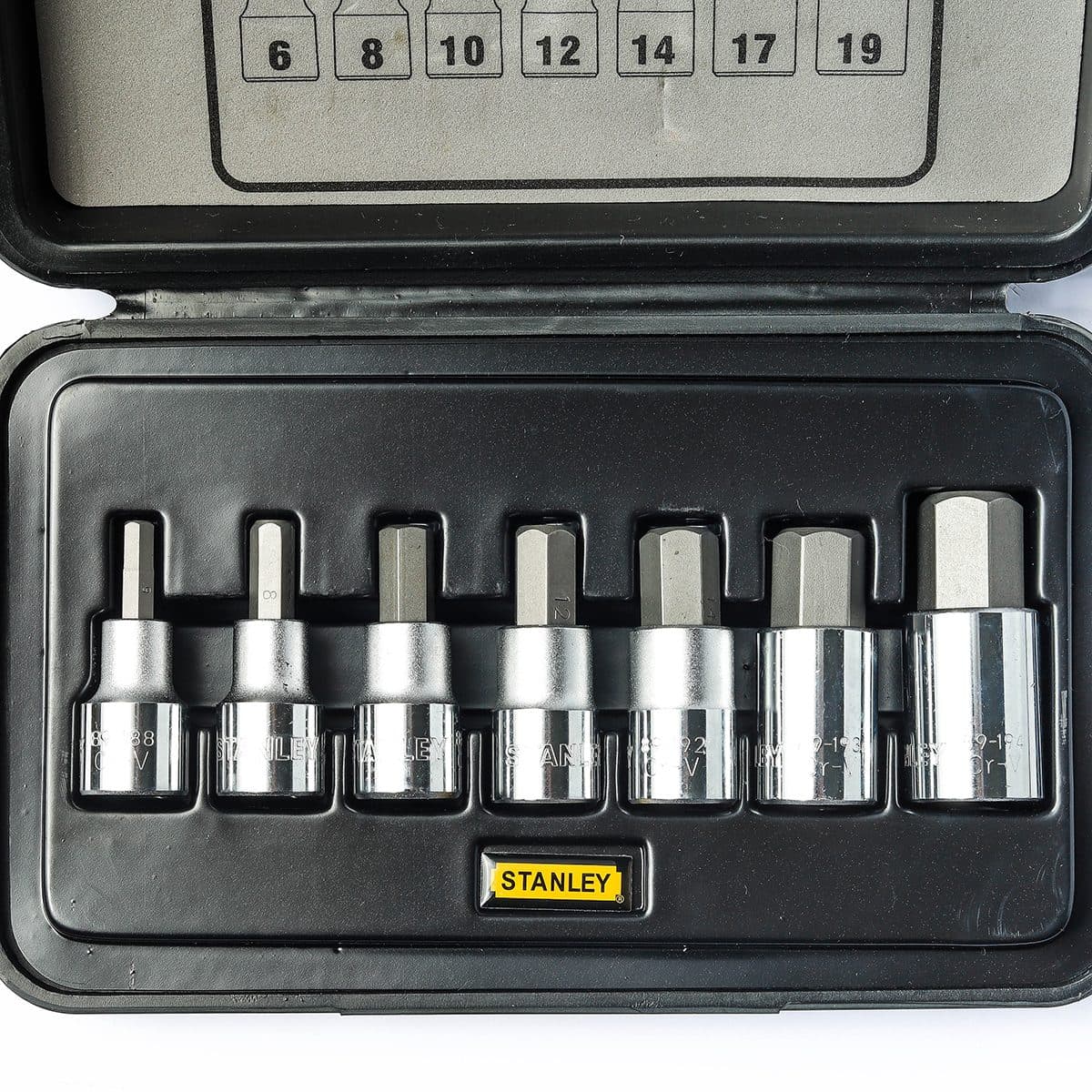 89-099ชุดลูกบ็อกเดือย 6เหลี่ยม1/2" 7ชิ้น