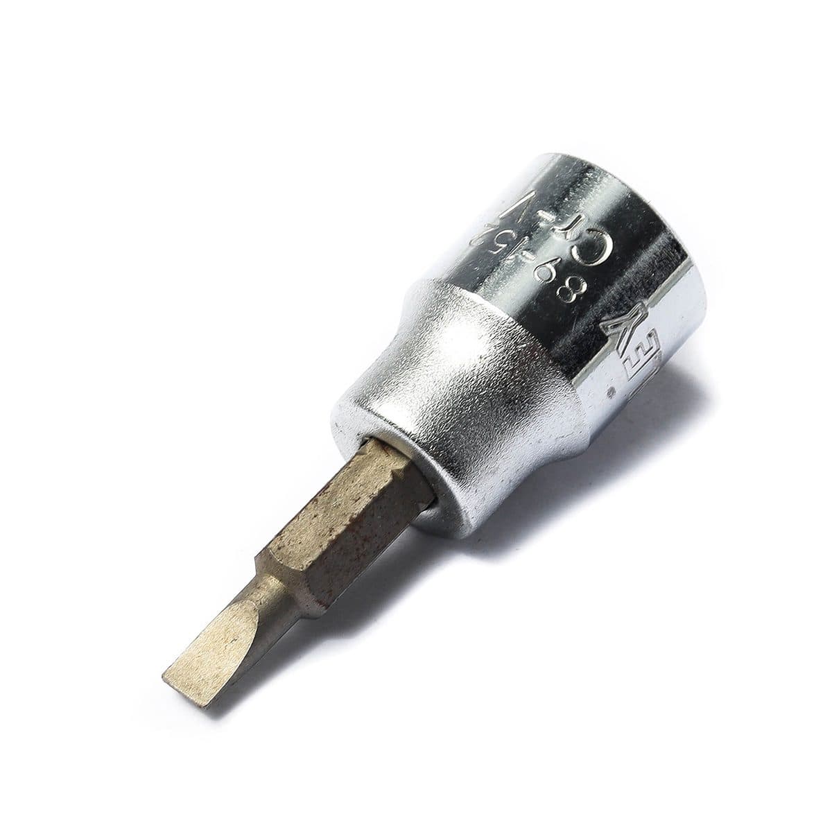 89-152 ลูกบ็อกแบบเดือยหัวแบน3/8"เบอร์4.5