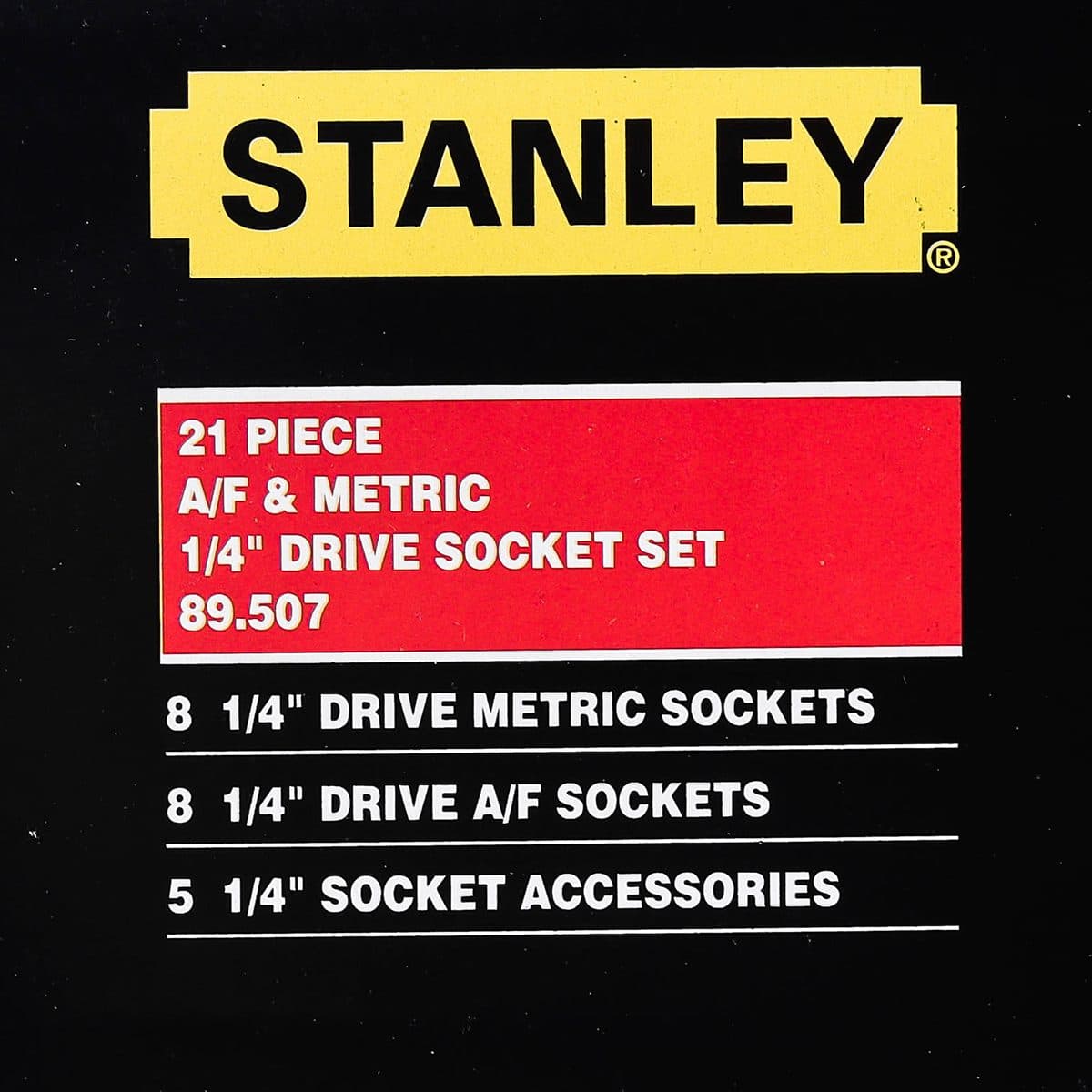 89-507 ชุดลูกบ็อก 21 ชิ้น ขนาด 1/4"