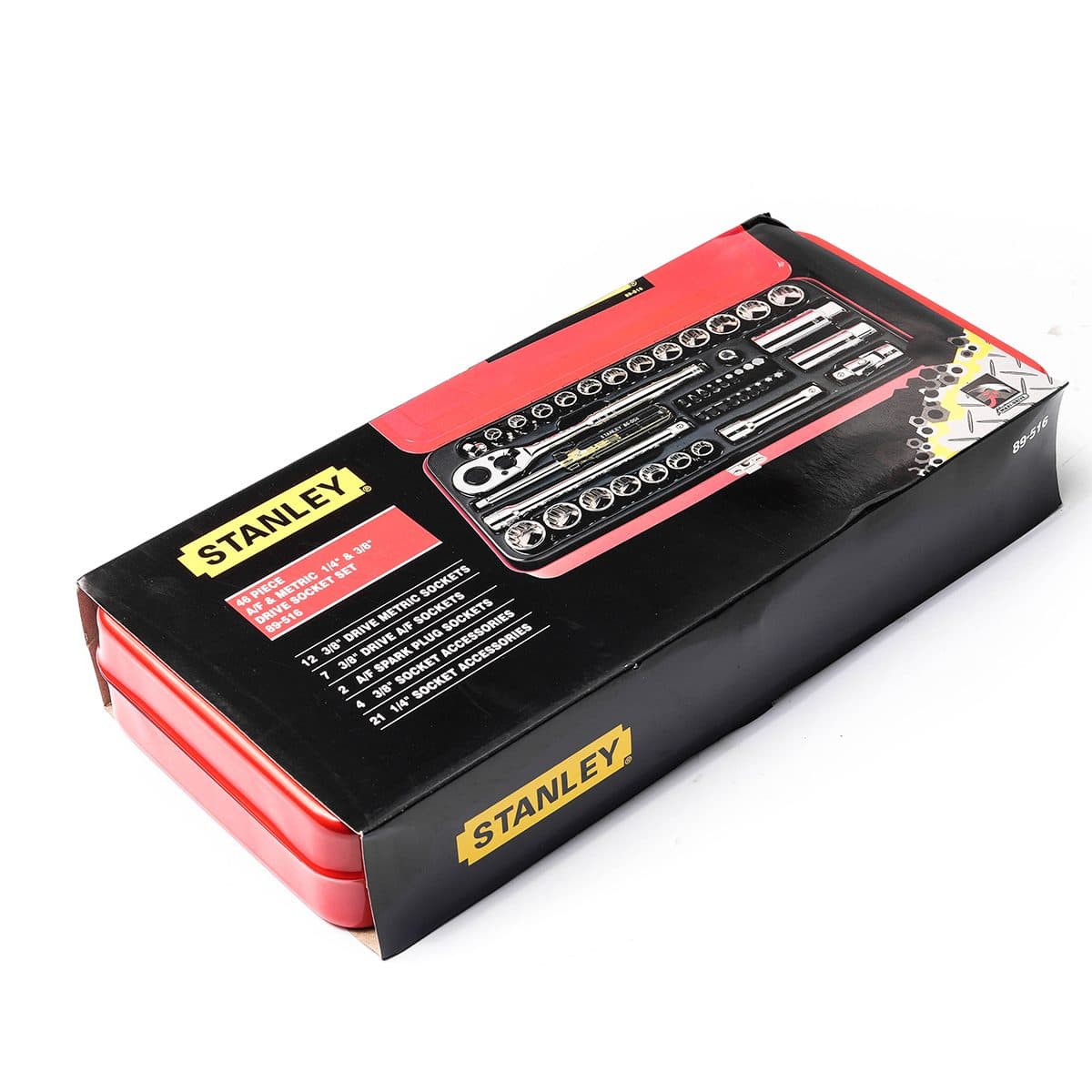 89-516 ชุดบ็อกซ์12PT 3/8" 46ชิ้น นิ้ว/มม