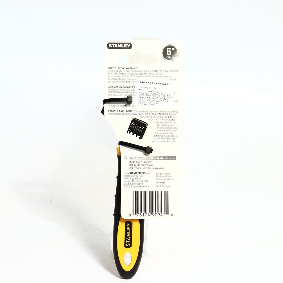 90-947 ประแจเลื่อน หุ้มยางกันลื่น 6"