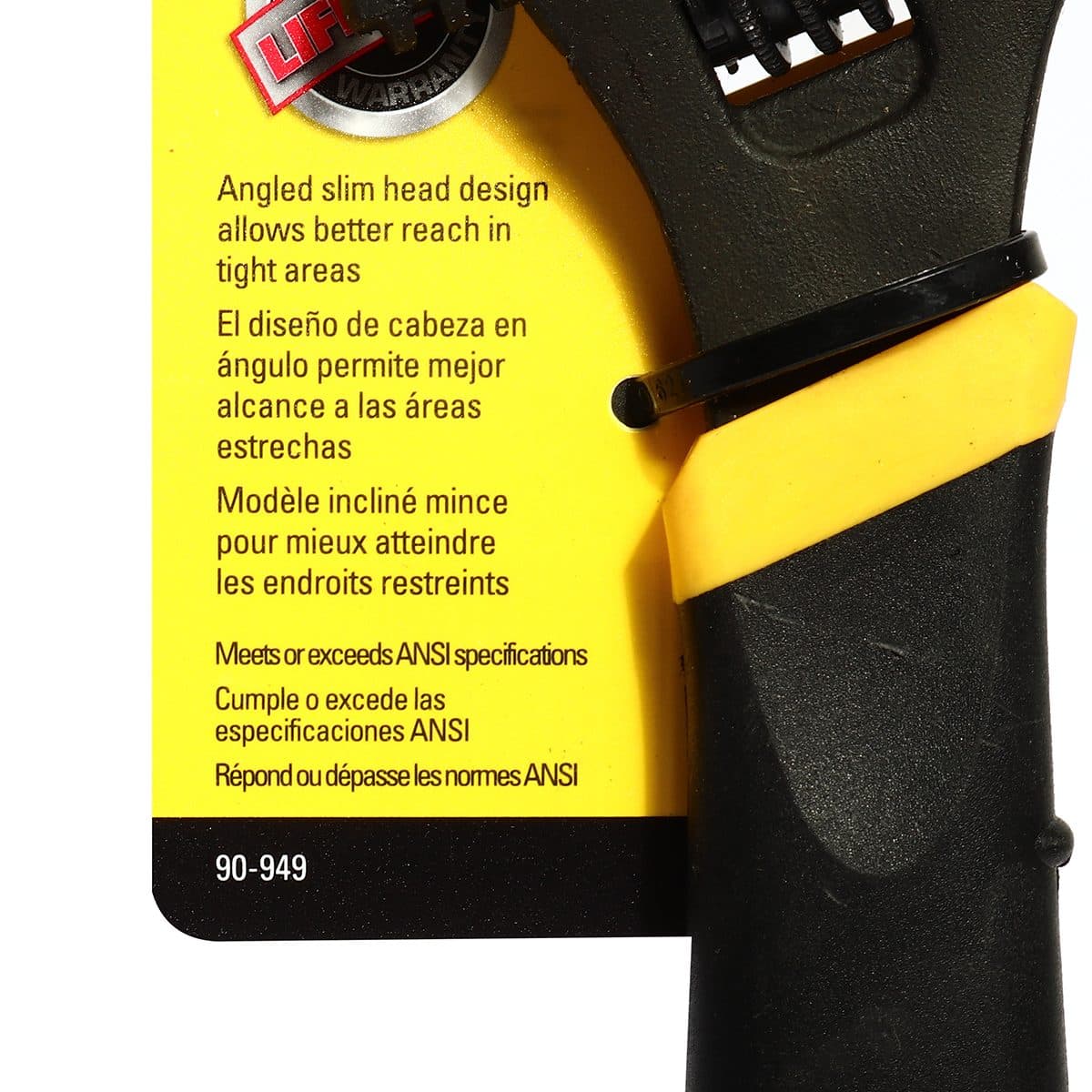 90-949 ประแจเลื่อน หุ้มยางกันลื่น 10"