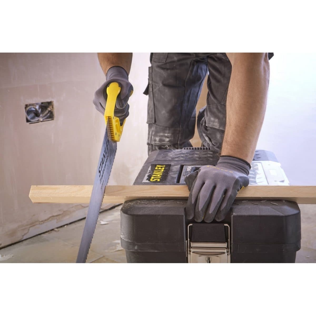 STANLEY กล่องเครื่องมือขนาดใหญ่ล้อลาก มีก้านจับ