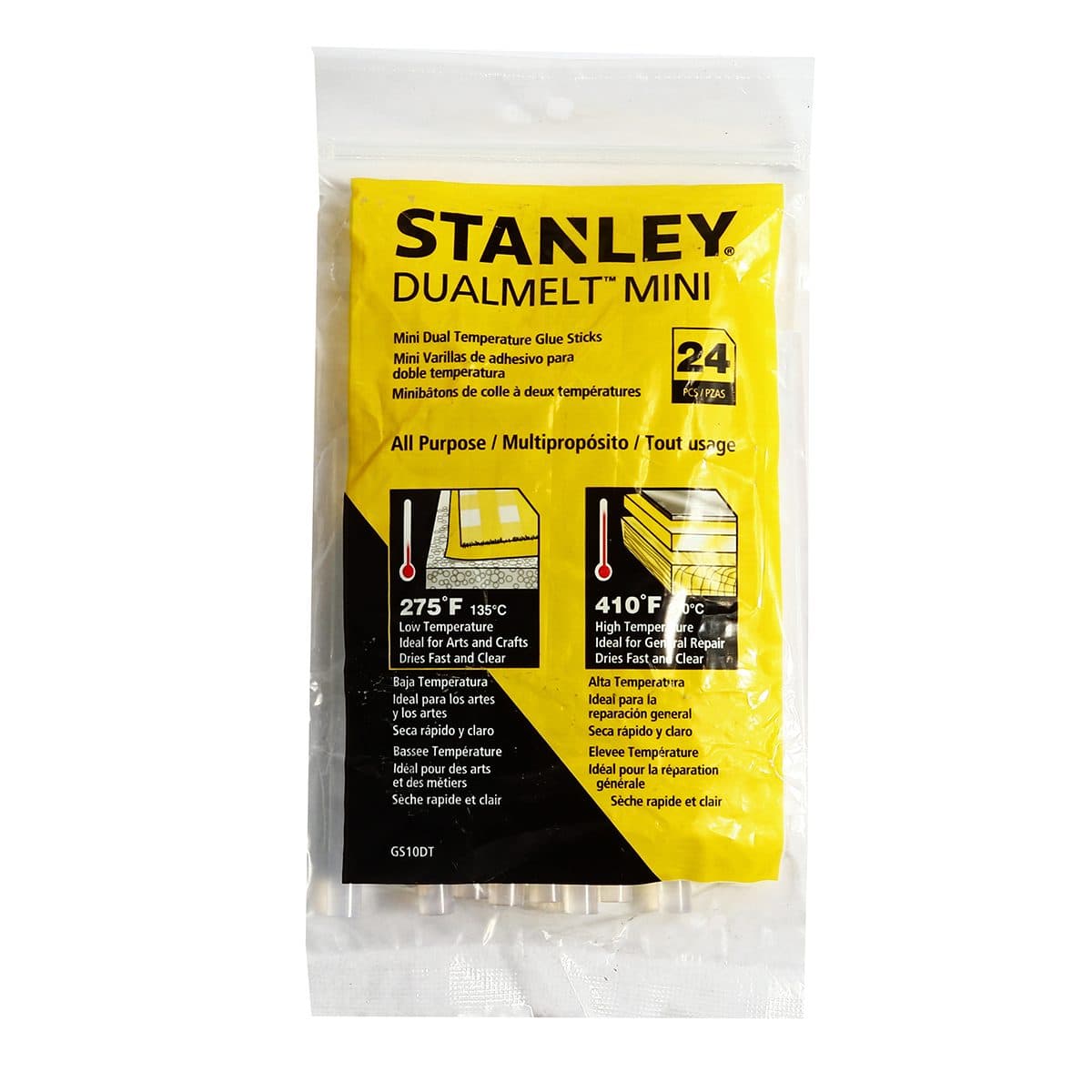 GS10DTกาวเส้นเล็ก 2อุณหภูมิ 24ชิ้น/แพ็ค