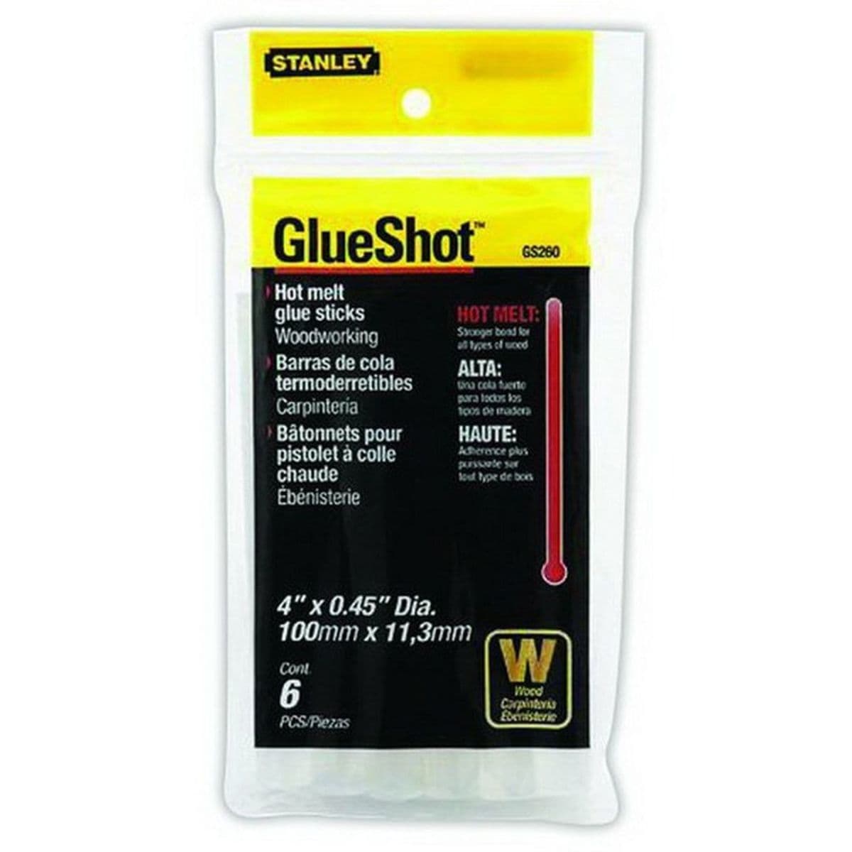 GS260 กาวเส้นสำหรับงานไม้ 6ชิ้น/แพ็ค