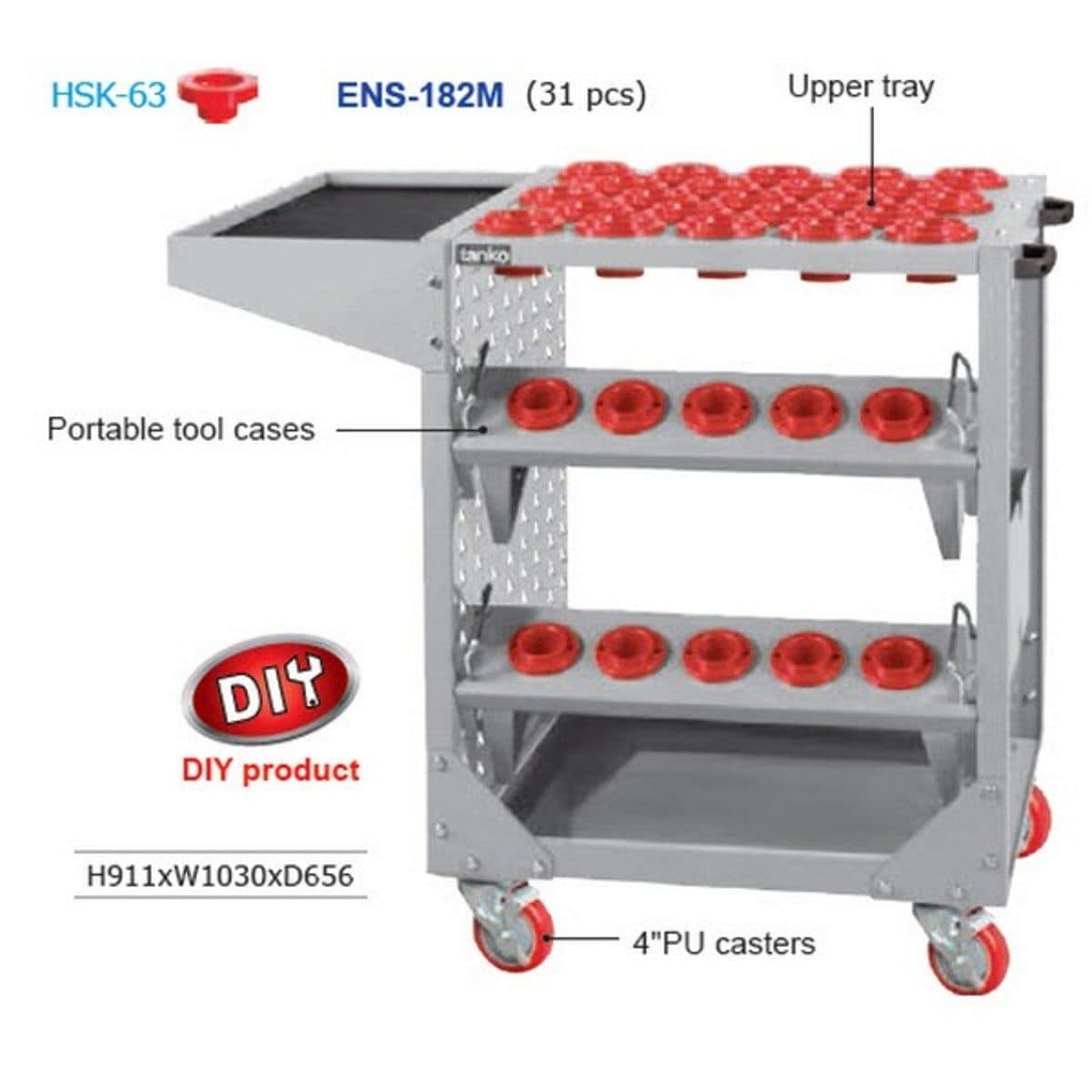 ENS-182M รถเข็นเก็บหัวจับทูล HSK63 (31)