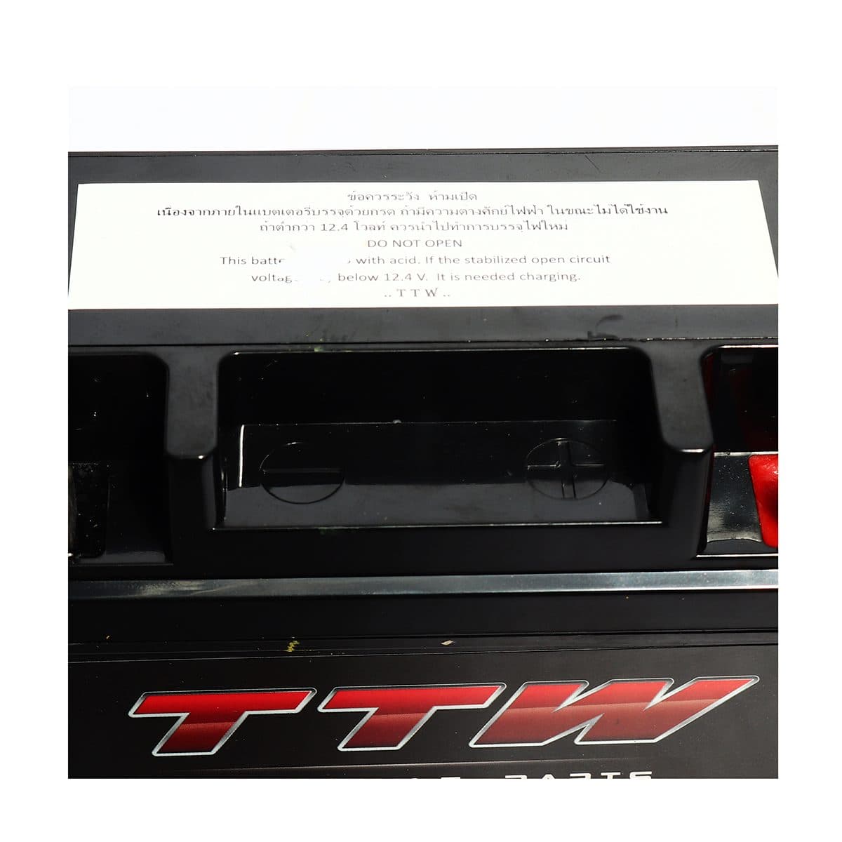 แบตเตอรี่รถจักรยานยนต์แบบแห้ง TTW รุ่น GM5-X กำลังไฟ 12 โวลต์ 5 แอมป์ แบตเตอรี่แบบแห้งใส่รถรุ่นสตาร์ทมือ ทนทาน ใช้งานได้ยาวนาน