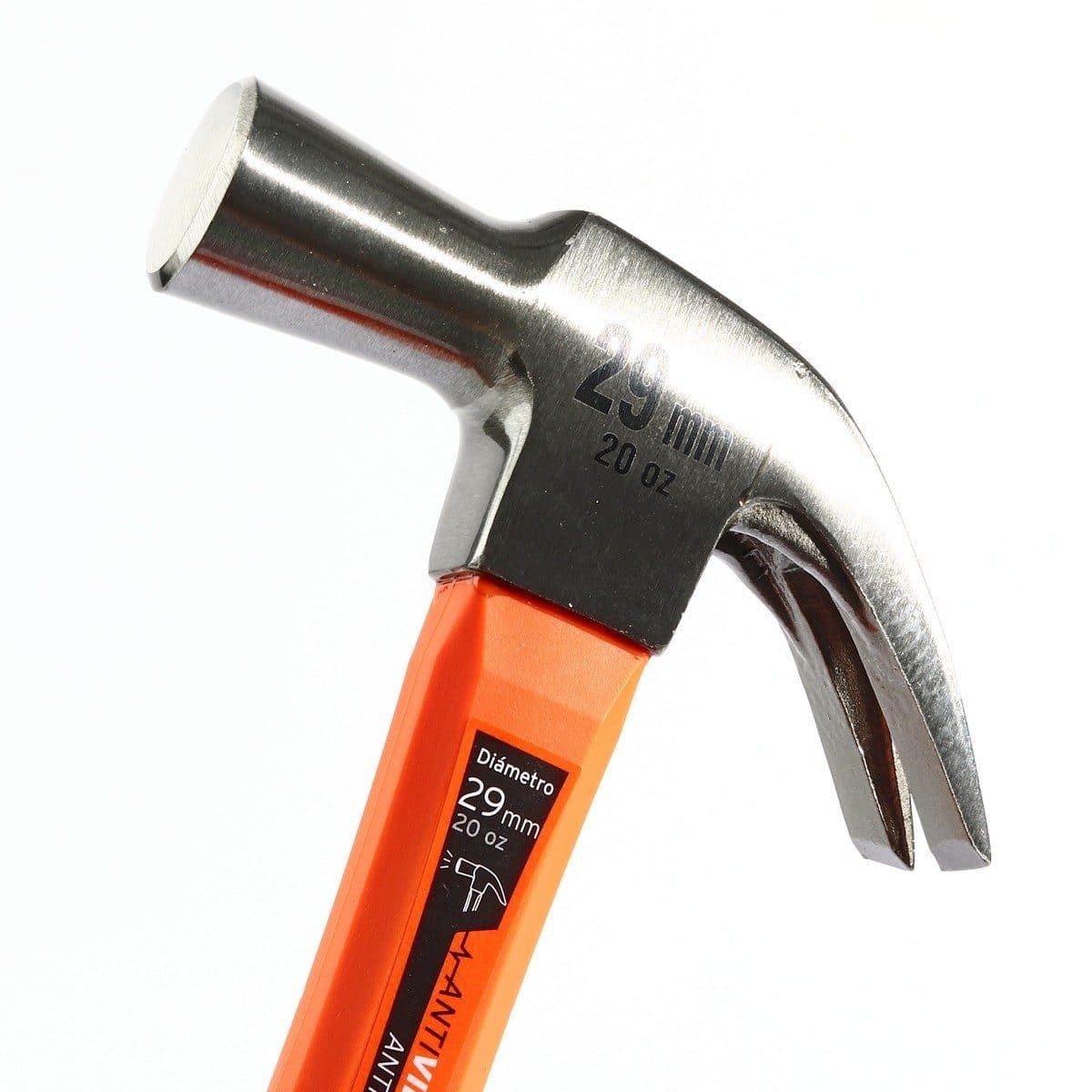 ค้อนหงอน ด้ามไฟเบอร์ 20 ออนซ์ ทรูเปอร์ (TRUPER) รุ่น 10852 ขนาดยาว 13 นิ้ว ด้ามไฟเบอร์กลาสแบบหัวฉีดคู่ช่วยลดการสั่นสะเทือน เหมาะกับ งานช่างไ