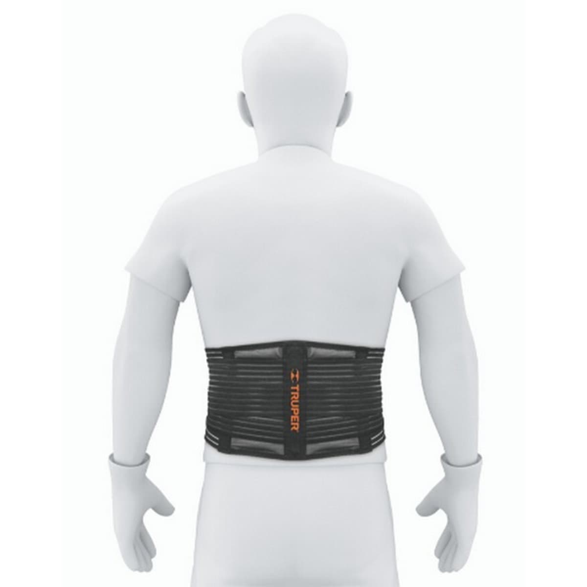 TRUPER เข็มขัดพยุงหลัง ไซส์ S (28-32 นิ้ว) รุ่น 10955 สายยางยืดปรับระดับได้ ช่วยป้องกันการบาดเจ็บระหว่างทำงาน (ทรูเปอร์)