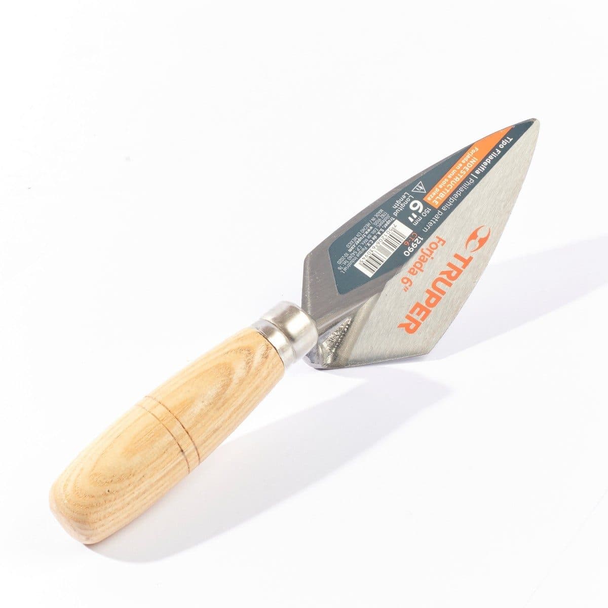 TRUPER เกียงแหลมก่ออิฐ 6 นิ้ว (70x153 มม.) รุ่น 12990 ทำจากเหล็กคุณภาพสูง ด้ามไม้ สำหรับงานก่ออิฐและก่อสร้าง (ทรูเปอร์)