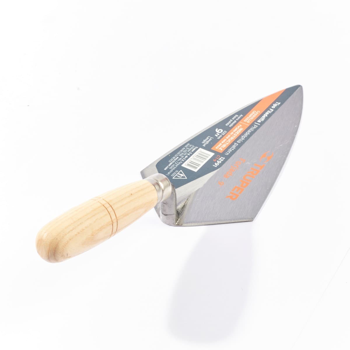 TRUPER เกียงแหลมก่ออิฐ 9 นิ้ว (117x229 มม.) รุ่น 12991 ผลิตจากเหล็กคุณภาพสูง ด้ามไม้ สำหรับก่ออิฐและงานก่อสร้าง (ทรูเปอร์)