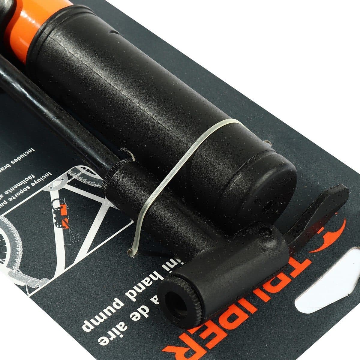 TRUPER ที่สูบลมจักรยานมินิ 60 ปอนด์ รุ่น 13790 การพกพาง่าย การประกอบง่าย ใช้งานไม่ยุ่งยาก (ทรูเปอร์)