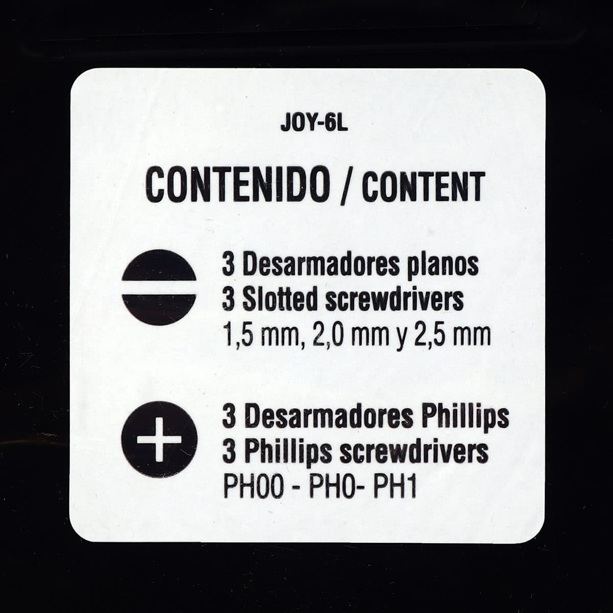 ชุดไขควงซ่อมยาวอเนกประสงค์ 6 ชิ้น ทรูเปอร์ (TRUPER) รุ่น 14156 ทำจากเหล็กวานาเดียม Chrome เหมาะสำหรับงานอิเล็กทรอนิกส์และความแม่นยำ