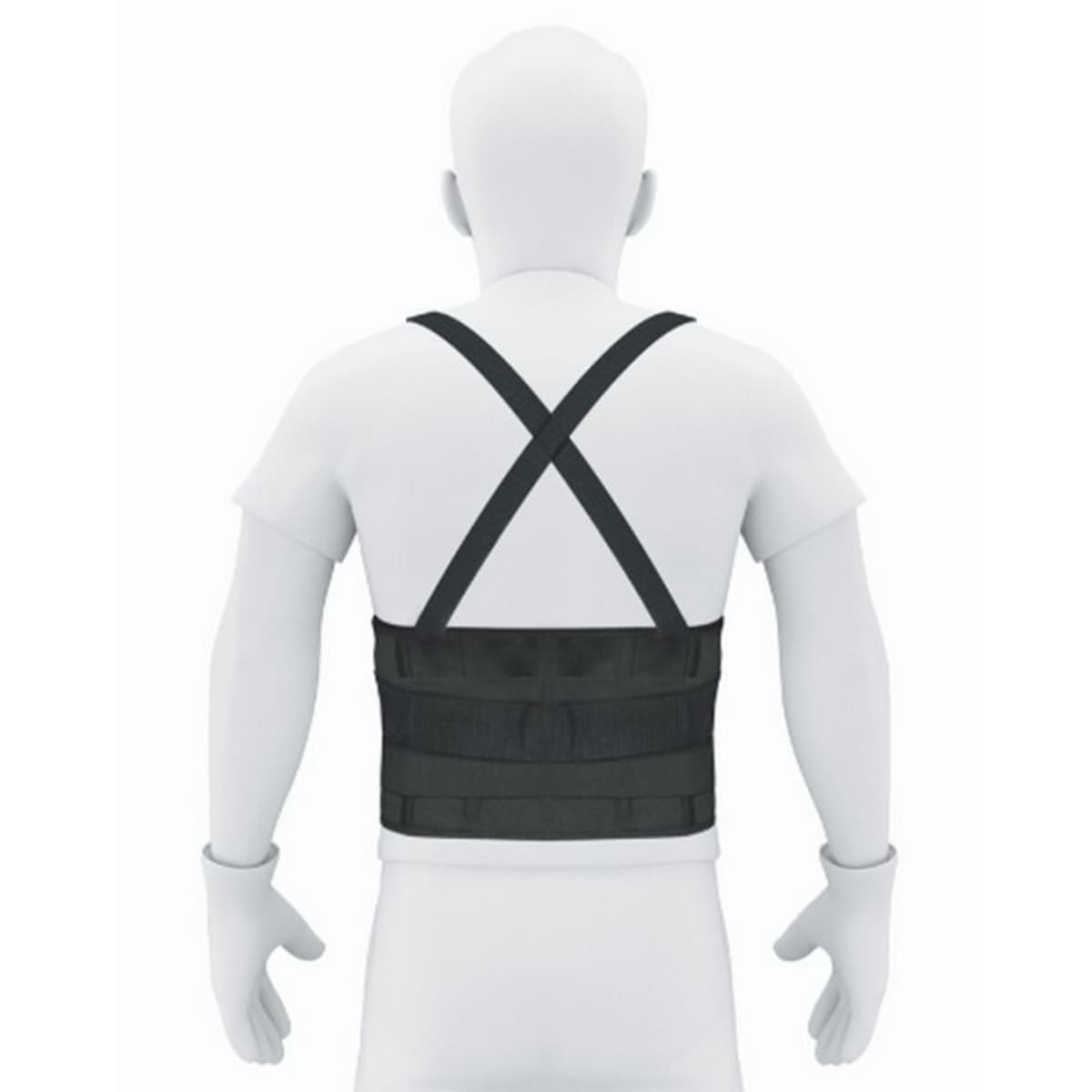 TRUPER เข็มขัดพยุงหลัง ไซส์ L (38-44 นิ้ว) รุ่น 14217 สายยางยืดปรับระดับได้ ช่วยป้องกันการบาดเจ็บระหว่างทำงาน (ทรูเปอร์)