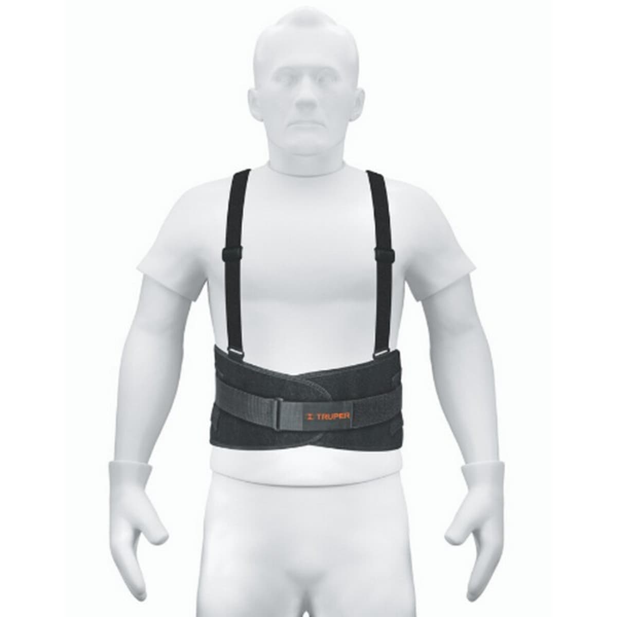 TRUPER เข็มขัดพยุงหลัง ไซส์ L (38-44 นิ้ว) รุ่น 14217 สายยางยืดปรับระดับได้ ช่วยป้องกันการบาดเจ็บระหว่างทำงาน (ทรูเปอร์)