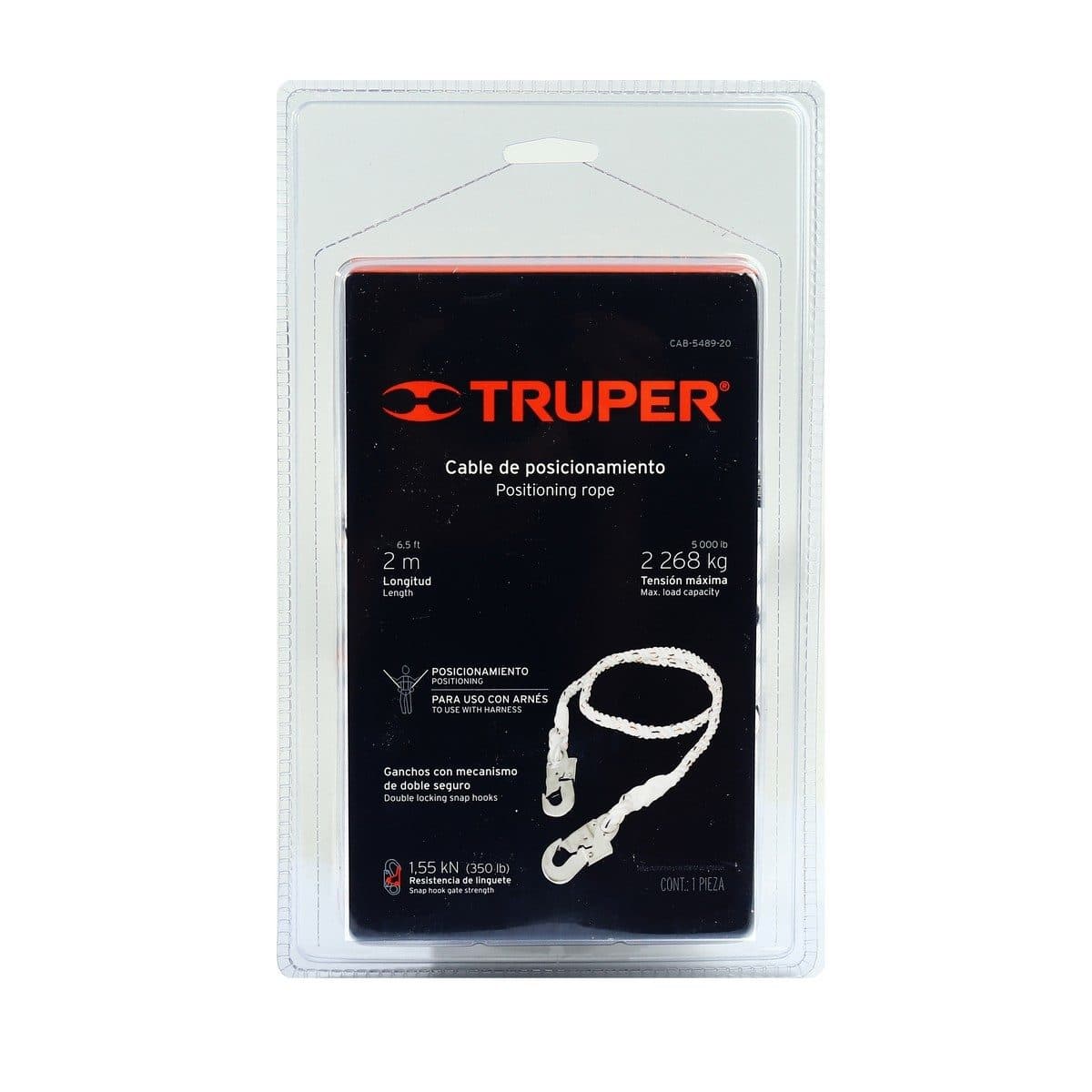 TRUPER เชือกนิรภัยสีขาว 6.5 ฟุต รุ่น 14436 แรงดึงสูงสุด 2,200 กก. ความยาว 2 เมตร (ทรูเปอร์)