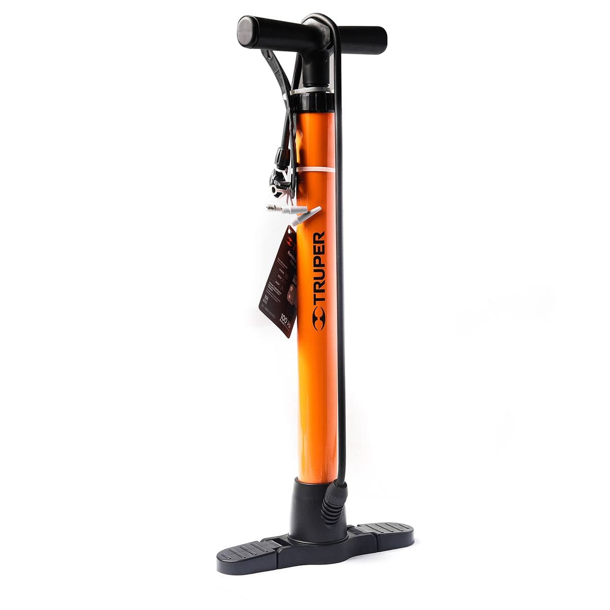 เครื่องสูบลมมือ ทรูเปอร์ (TRUPER) รุ่น 14863 เหมาะสำหรับลมยางของจักรยานยนต์ และ จักรยาน