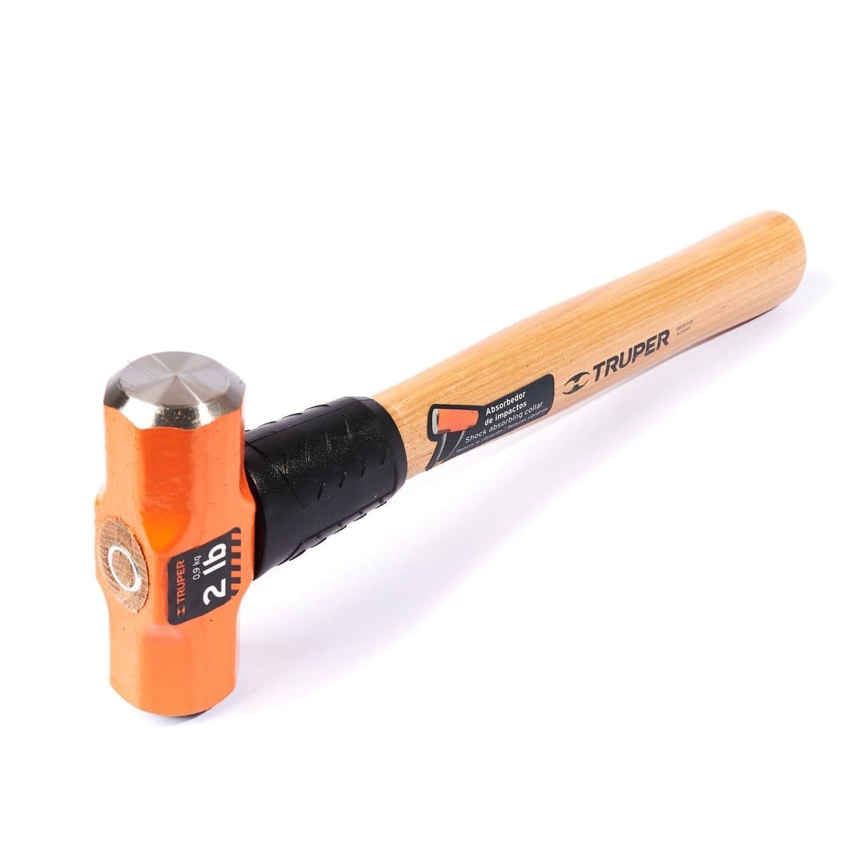 ค้อนปอนด์ ด้ามไม้ 2 ปอนด์ ทรูเปอร์ (TRUPER) รุ่น 16506 ขนาดยาว 12 นิ้ว เหล็กกล้าคาร์บอนสูง ด้านหน้าที่มีการกลึงและเอียงทำให้ลดโอกาสเกิดอุบัต