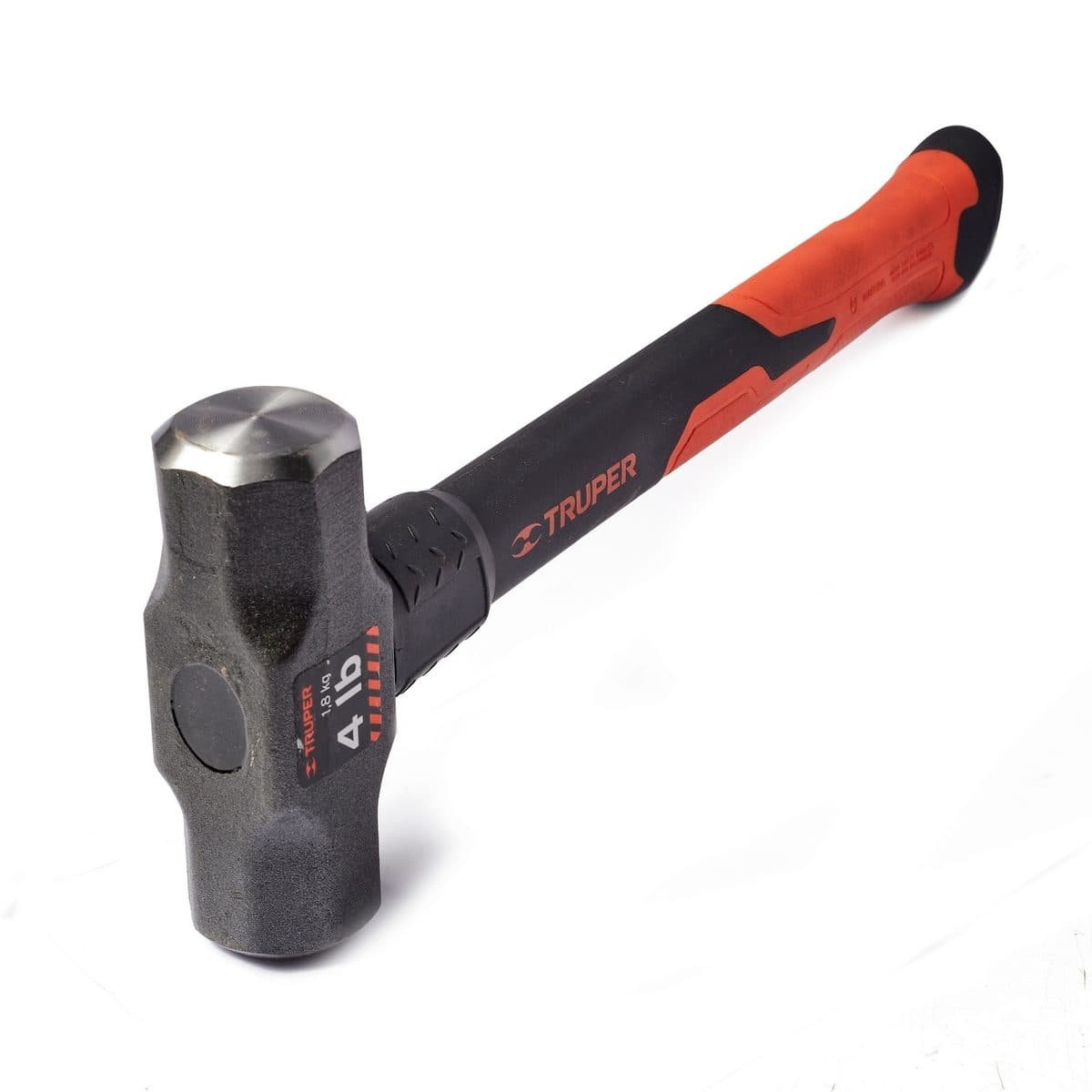 ค้อนปอนด์ ด้าม Fiber 4 ปอนด์ ทรูเปอร์ (TRUPER) รุ่น 16536 ขนาดยาว 15 นิ้ว เหล็กกล้าคาร์บอนสูง ด้านหน้าที่มีการกลึงและเอียงทำให้ลดโอกาสเกิดอุ