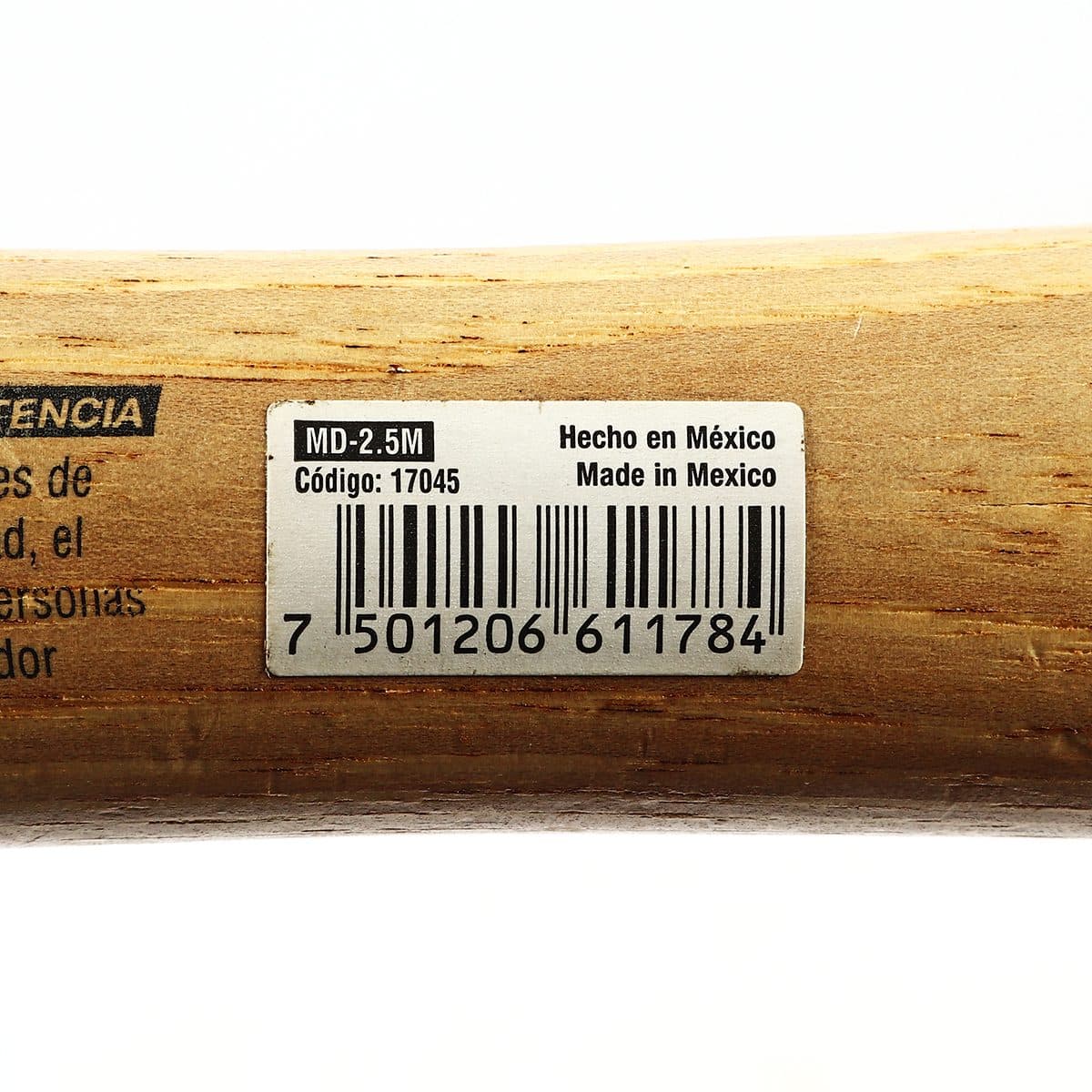 ค้อนปอนด์ ด้ามไม้ 2.5 ปอนด์ ทรูเปอร์ (TRUPER) รุ่น 17045 ขนาดยาว 12 นิ้ว เหล็กกล้าคาร์บอนสูง ด้านหน้าที่มีการกลึงและเอียงทำให้ลดโอกาสเกิดอุบ