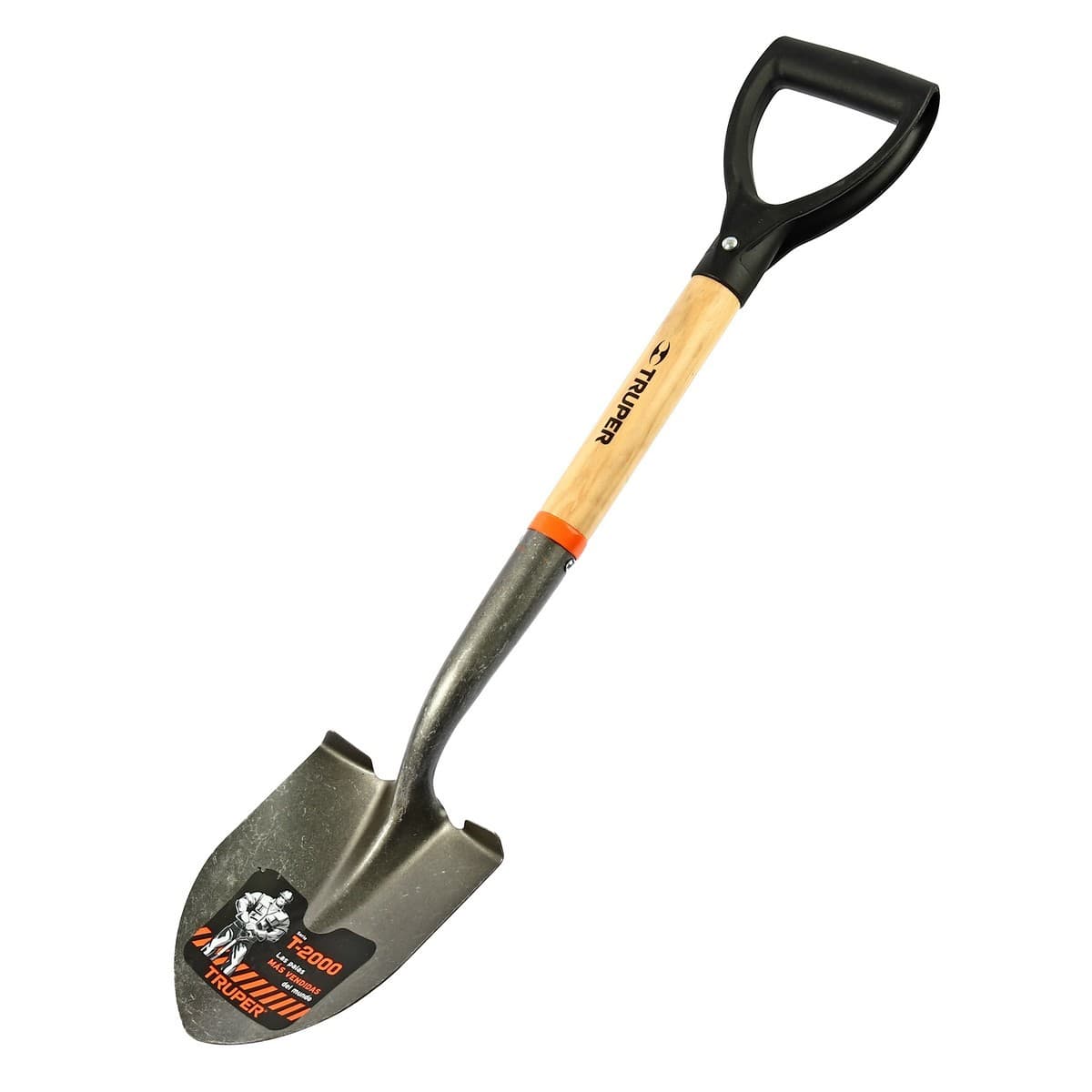 TRUPER พลั่วปลายแหลม ด้ามไม้ฮิกคอรี่ (TR-BY) 17193 สำหรับงานก่อสร้าง งานสวน หรืองานอเนกประสงค์ทั่วไป (ทรูเปอร์)