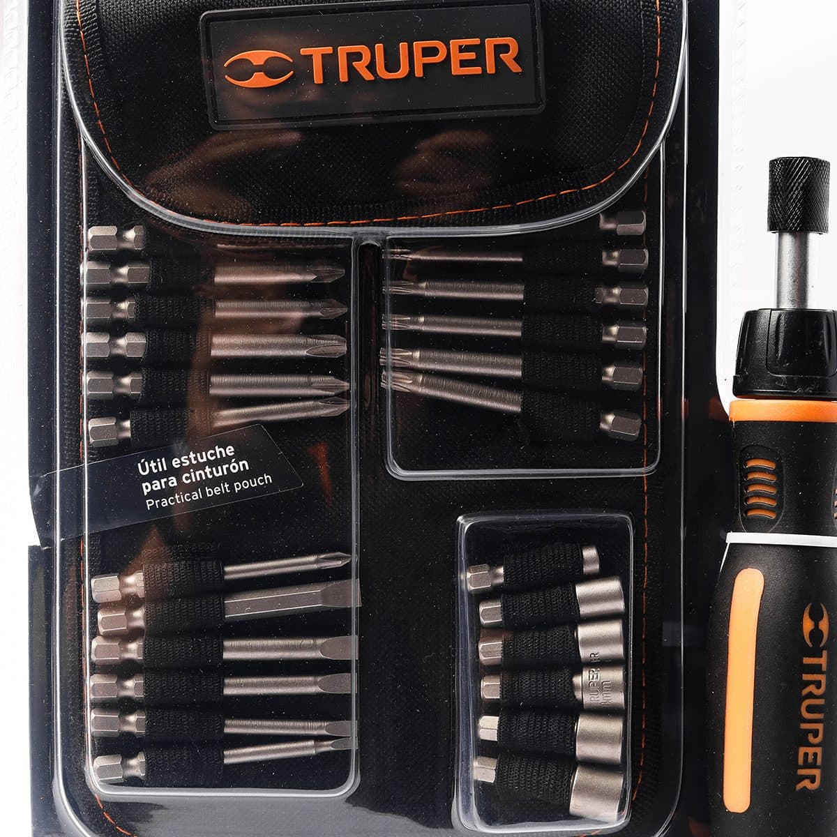 ชุดไขควง 1/4 นิ้ว ด้ามฟรี ดอกไขควง 24 หัว ทรูเปอร์ (TRUPER) รุ่น 18219 เป็นเหล็กกล้าวานาเดียมโครเมี่ยม และเปลี่ยนหัวได้ตามการใช้งาน ความต้าน