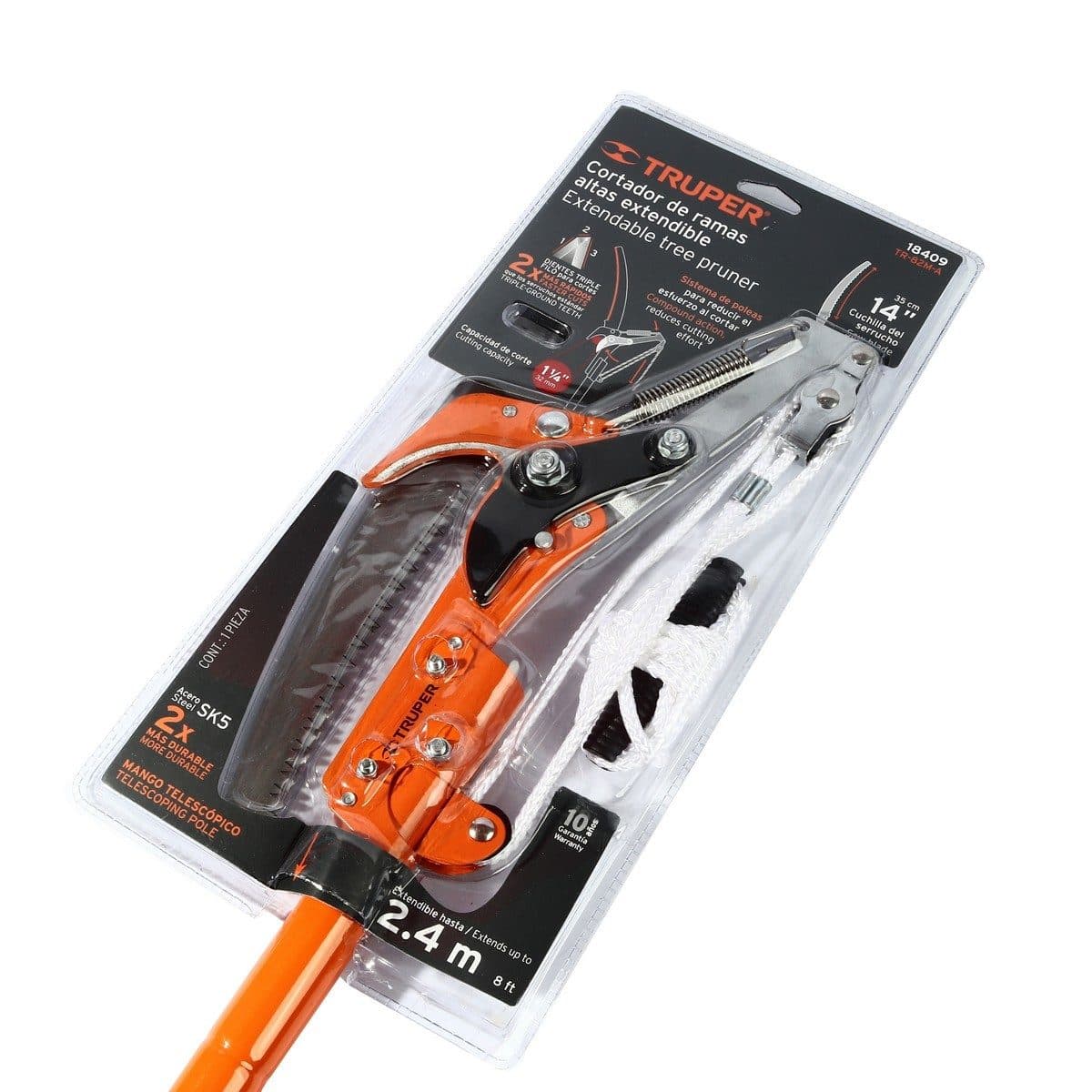 TRUPER กรรไกรกระตุกกิ่งพร้อมด้ามต่ออลูมิเนียม รุ่น 18409 ใบมีดยาว 14 นิ้ว (ทรูเปอร์)