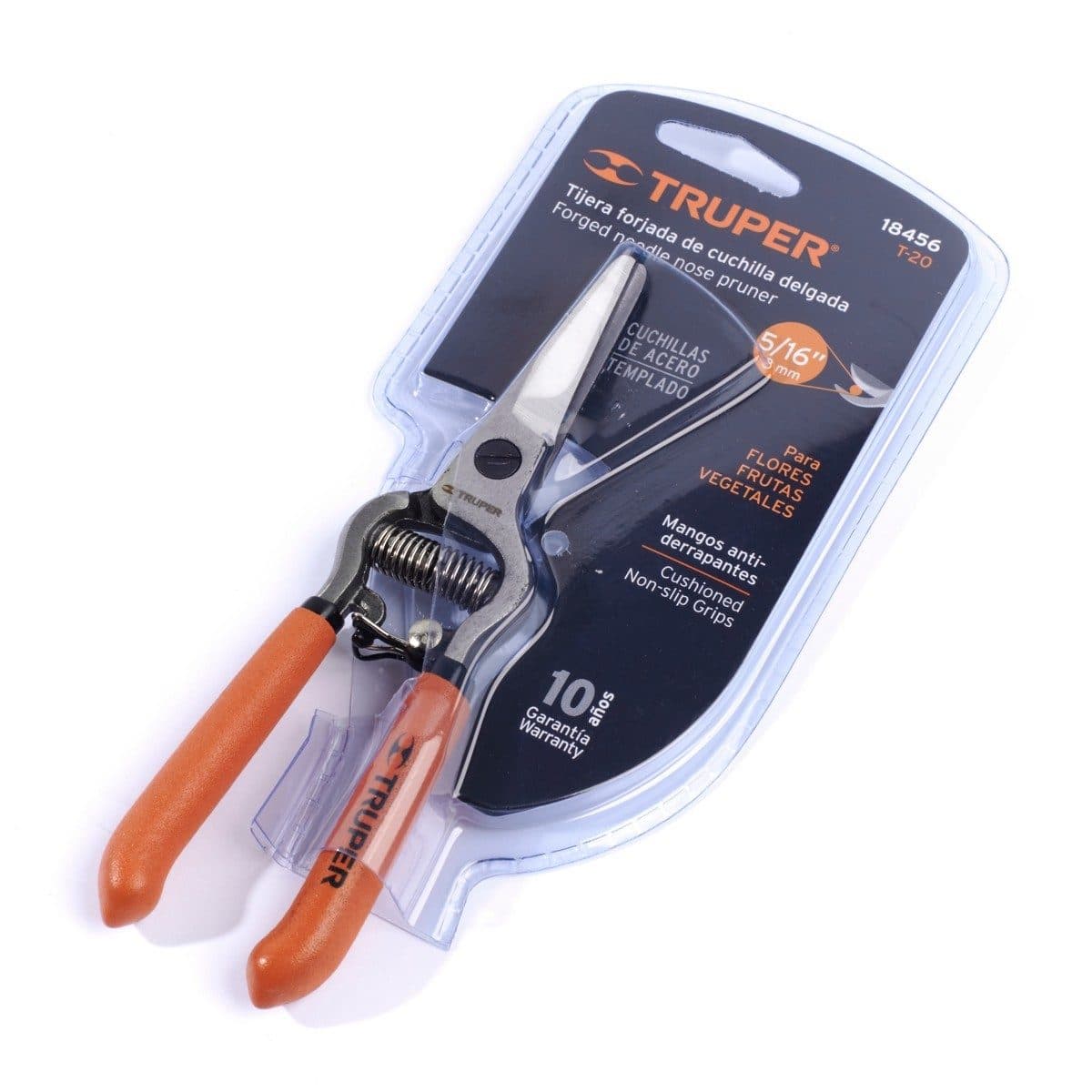 TRUPER กรรไกรตัดกิ่งผลไม้ 6 นิ้ว รุ่น 18456 ชนิดใบมีดบางและตรง สำหรับการตัดแต่งกิ่งที่ละอียด และหยาบ (ทรูเปอร์)