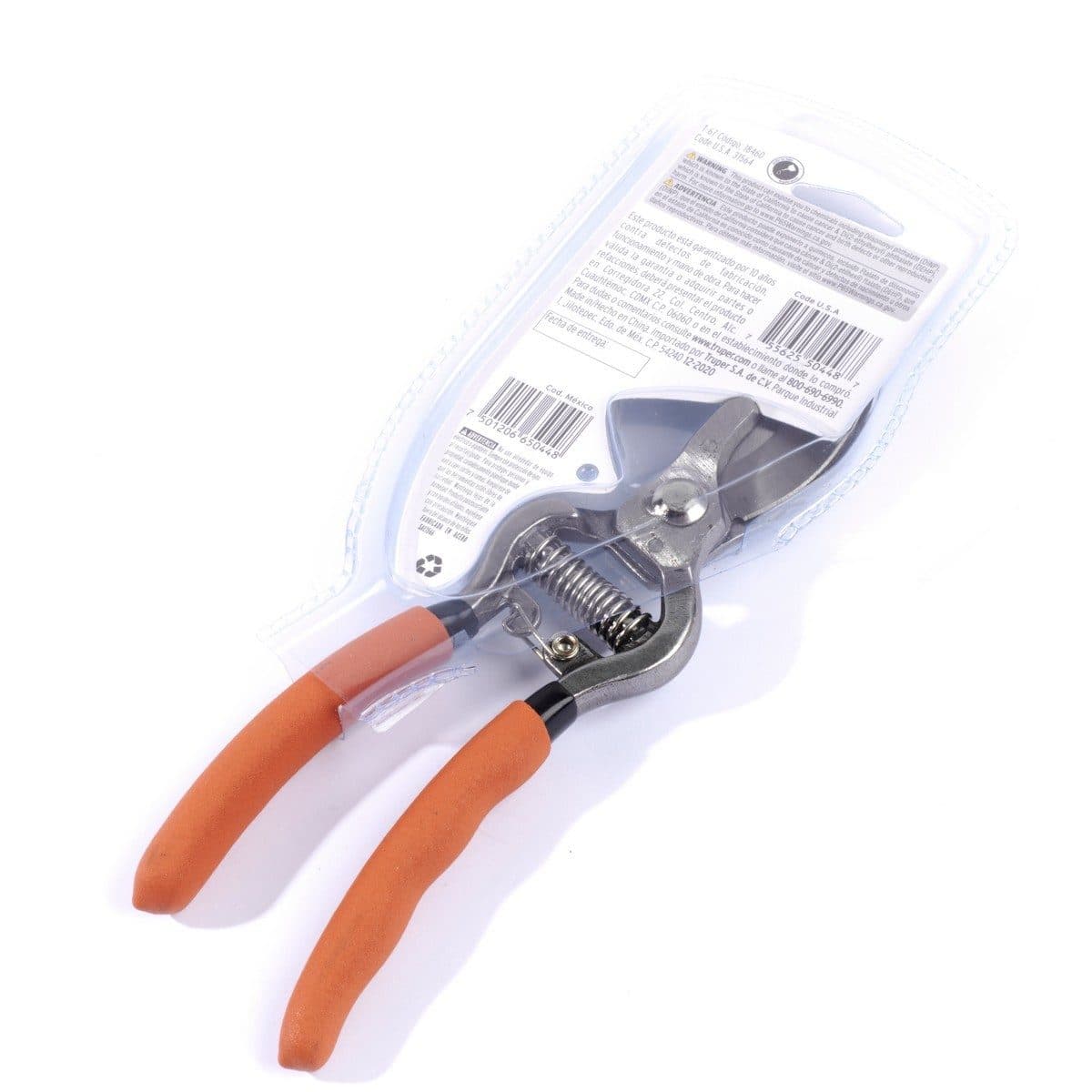 TRUPER กรรไกรตัดกิ่งไม้ปากโค้ง 8 นิ้ว รุ่น 18460 สำหรับการปลูกดอกไม้และทำสวน (ทรูเปอร์)