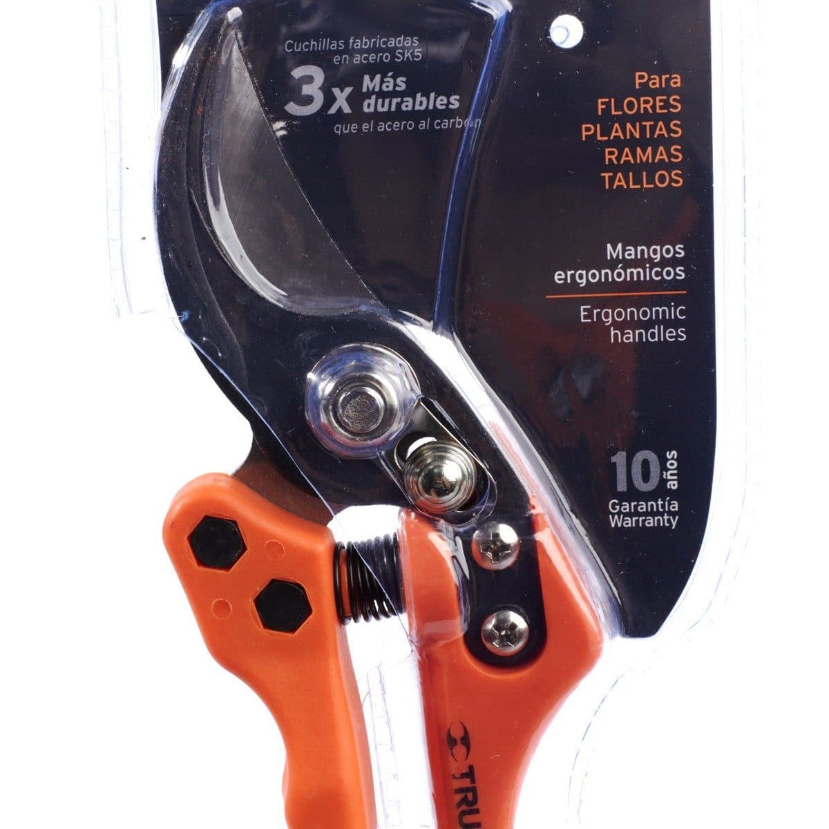 TRUPER กรรไกรเหล็กตัดกิ่งไม้ปากโค้ง 8 นิ้ว รุ่น 18463 สำหรับการตัดแต่งกิ่งที่ละอียด และหยาบ (ทรูเปอร์)