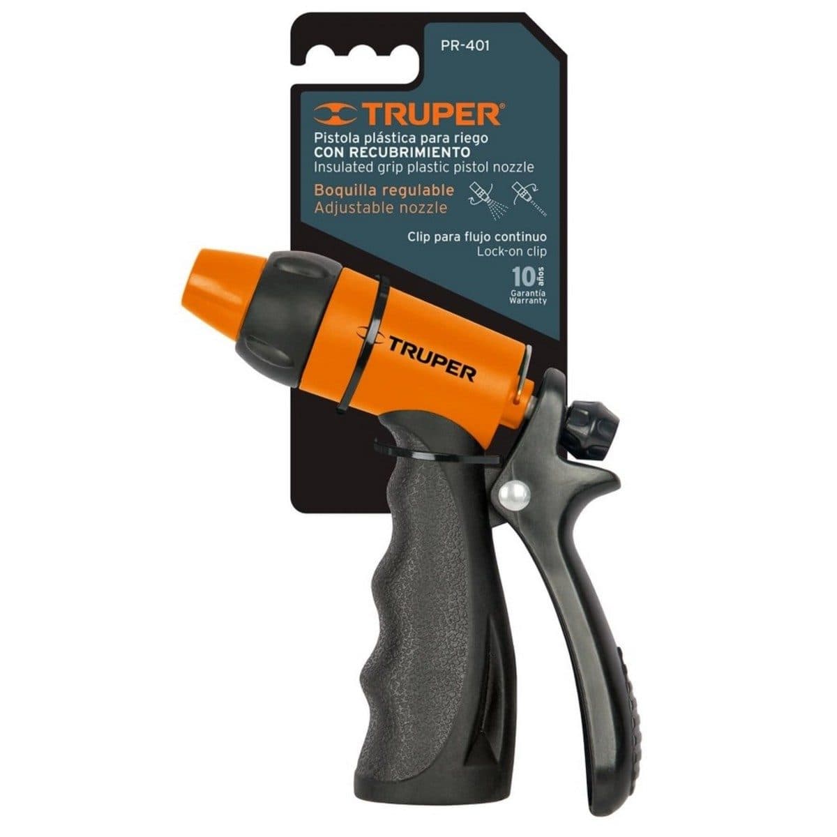 TRUPER ปืนฉีดน้ำหัวส้ม ยาว 32 นิ้ว (812.8 มม.) รุ่น PR-401 ปรับฉีดได้ 2 แบบ สำหรับการทำสวน (ทรูเปอร์)