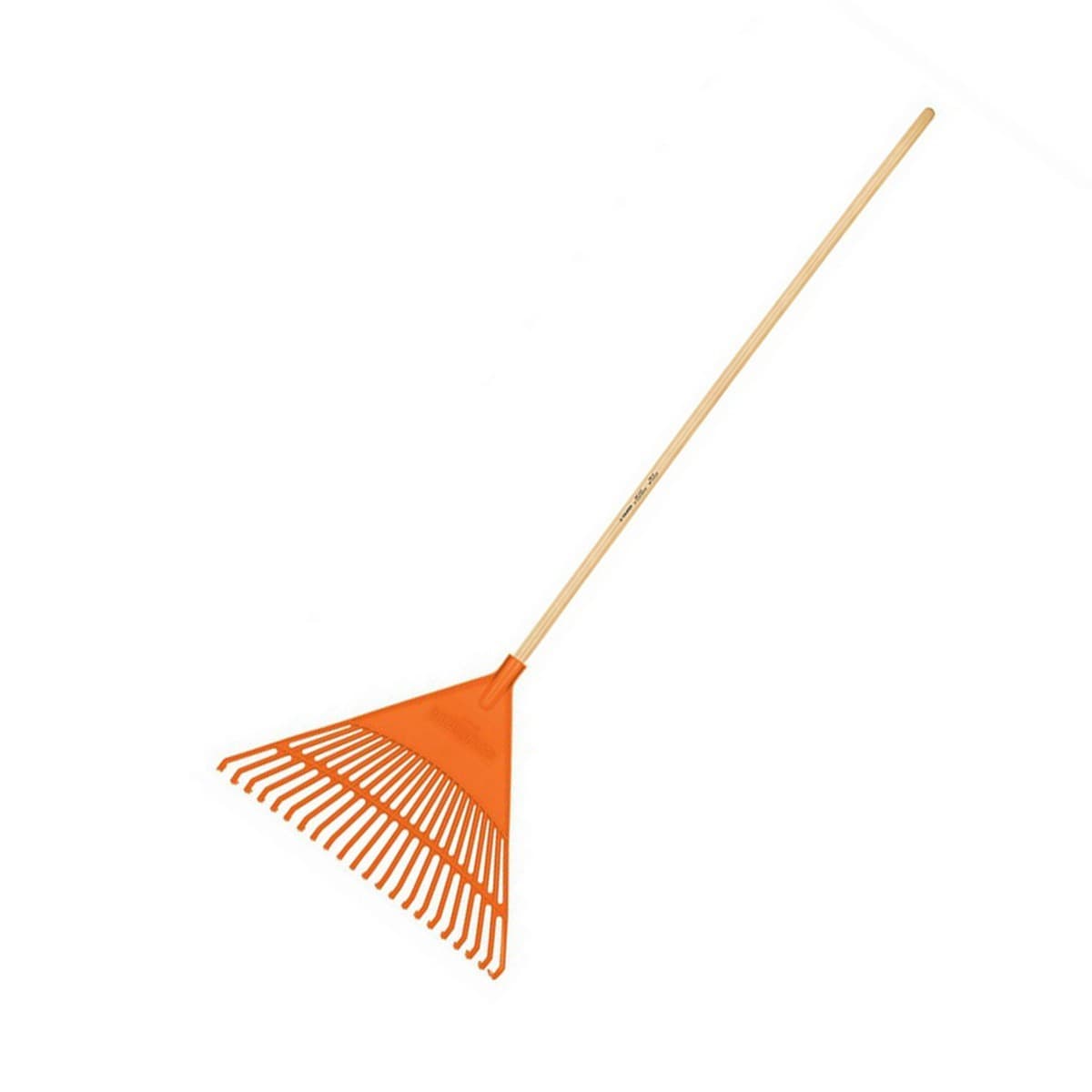 คราดพลาสติก 22 ซี่ ด้ามไม้ 48 นิ้ว ทรูเปอร์ (TRUPER) รุ่น 19786 หัวทำจากโพลีโพรพีลีนมีความทนทาน มีความยืดหยุ่นสูง