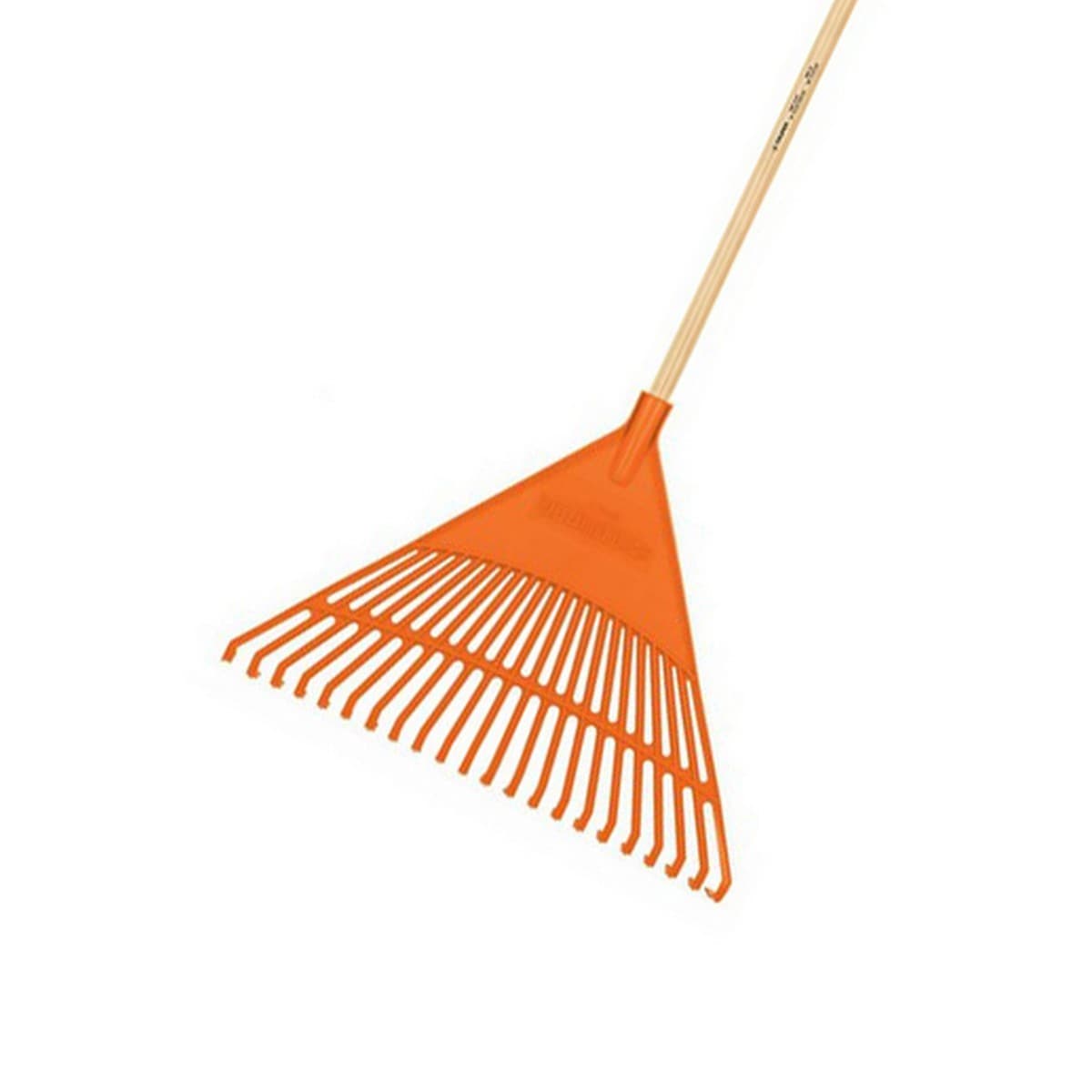 คราดพลาสติก 22 ซี่ ด้ามไม้ 48 นิ้ว ทรูเปอร์ (TRUPER) รุ่น 19786 หัวทำจากโพลีโพรพีลีนมีความทนทาน มีความยืดหยุ่นสูง