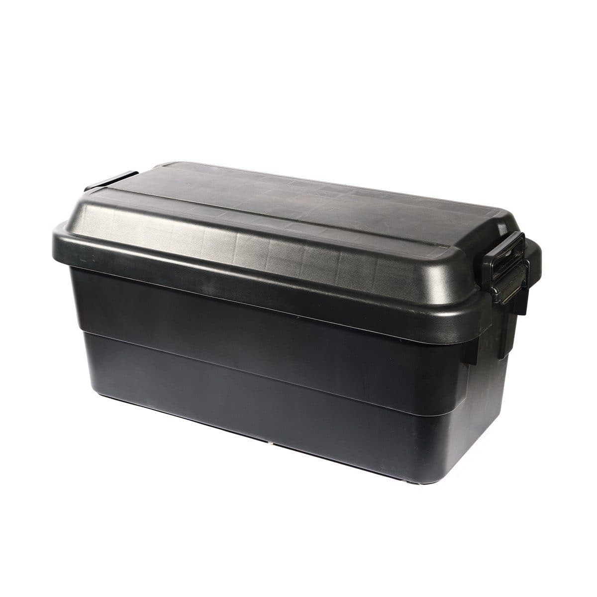 TRUSCO กล่องอเนกประสงค์ รุ่น BLKC-70 ฝานูน 70 ลิตร สีดำ รับน้ำหนักได้ 100 กก. สามารถนั่งได้ (ทรัสโก้)