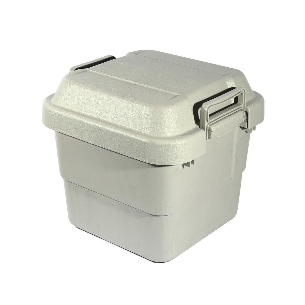 TRUSCO กล่องอเนกประสงค์ ฝานูน 30 ลิตร สีเทา รุ่น GYC30 รับน้ำหนักได้ 100 กก. สามารถนั่งได้ (ทรัสโก้)