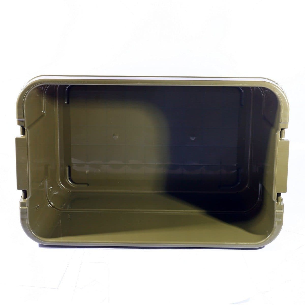 TRUSCO กล่องอเนกประสงค์ ฝานูน 50 ลิตร สีเขียวมะกอก รุ่น ODC-50 รับน้ำหนักได้ 100 กก. สามารถนั่งได้ (ทรัสโก้)