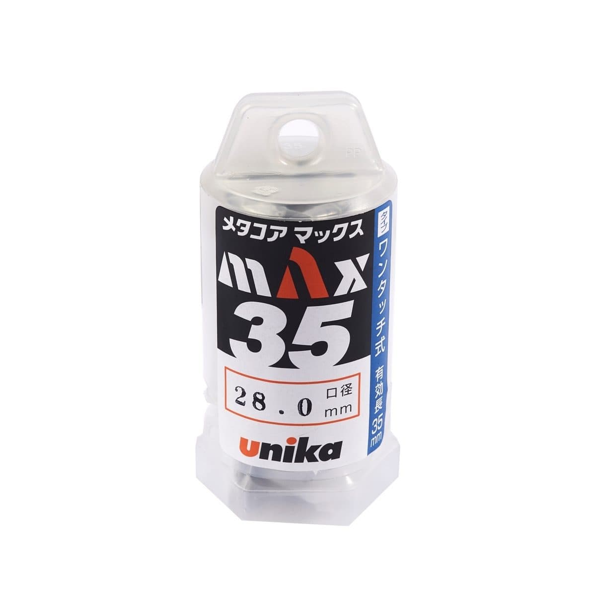 UNIKA (ยูนิก้า) ดอกเจาะเหล็กคัตเตอร์ ขนาด 28x35 มม. รุ่น META-CORE MAX (JET BROACH) เจาะลึกได้สูงสุด 35 มม.