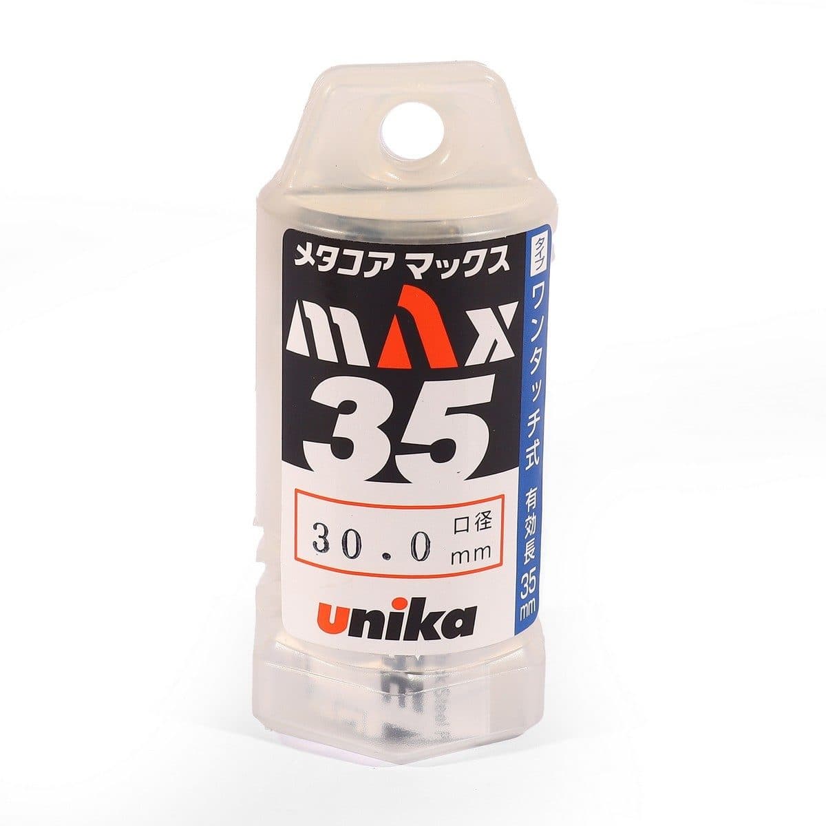UNIKA (ยูนิก้า) ดอกเจาะเหล็กคัตเตอร์ ขนาด 30x35 มม. รุ่น META-CORE MAX (JET BROACH) เจาะลึกได้สูงสุด 35 มม.