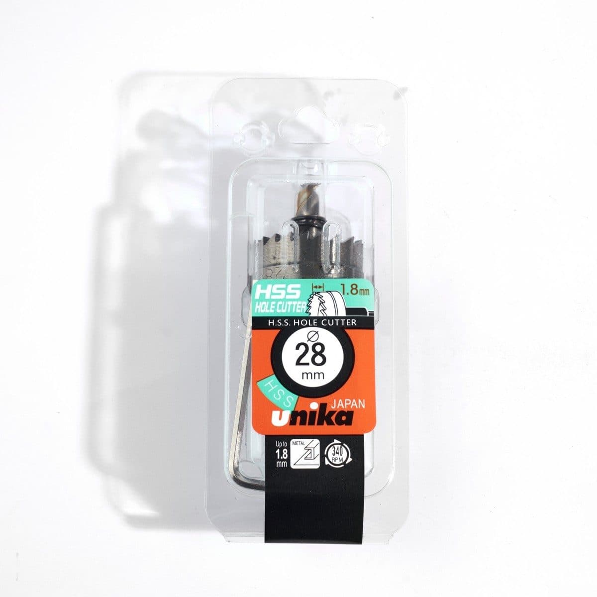 UNIKA (ยูนิก้า) ดอกโฮลซอร์ไฮสปีด เส้นผ่านศูนย์กลาง 28 มิลลิเมตร รุ่น HSSK สำหรับเจาะรูวงกลมบนชิ้งานที่เป็นเหล็ก