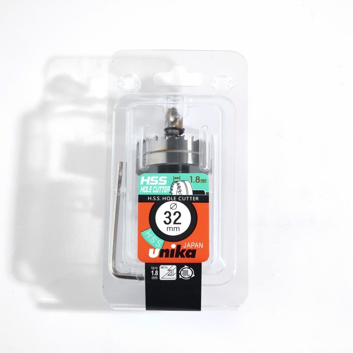 UNIKA (ยูนิก้า) ดอกโฮลซอร์ไฮสปีด เส้นผ่านศูนย์กลาง 32 มิลลิเมตร รุ่น HSSK สำหรับเจาะรูวงกลมบนชิ้งานที่เป็นเหล็ก
