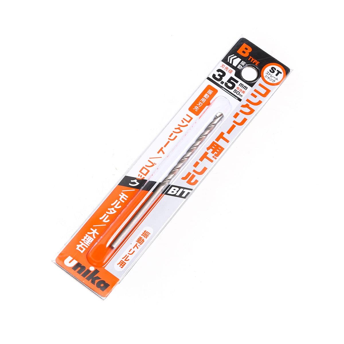 B 3.5X85 (50MM) ดอกเจาะคอนกรีตก้านกลม