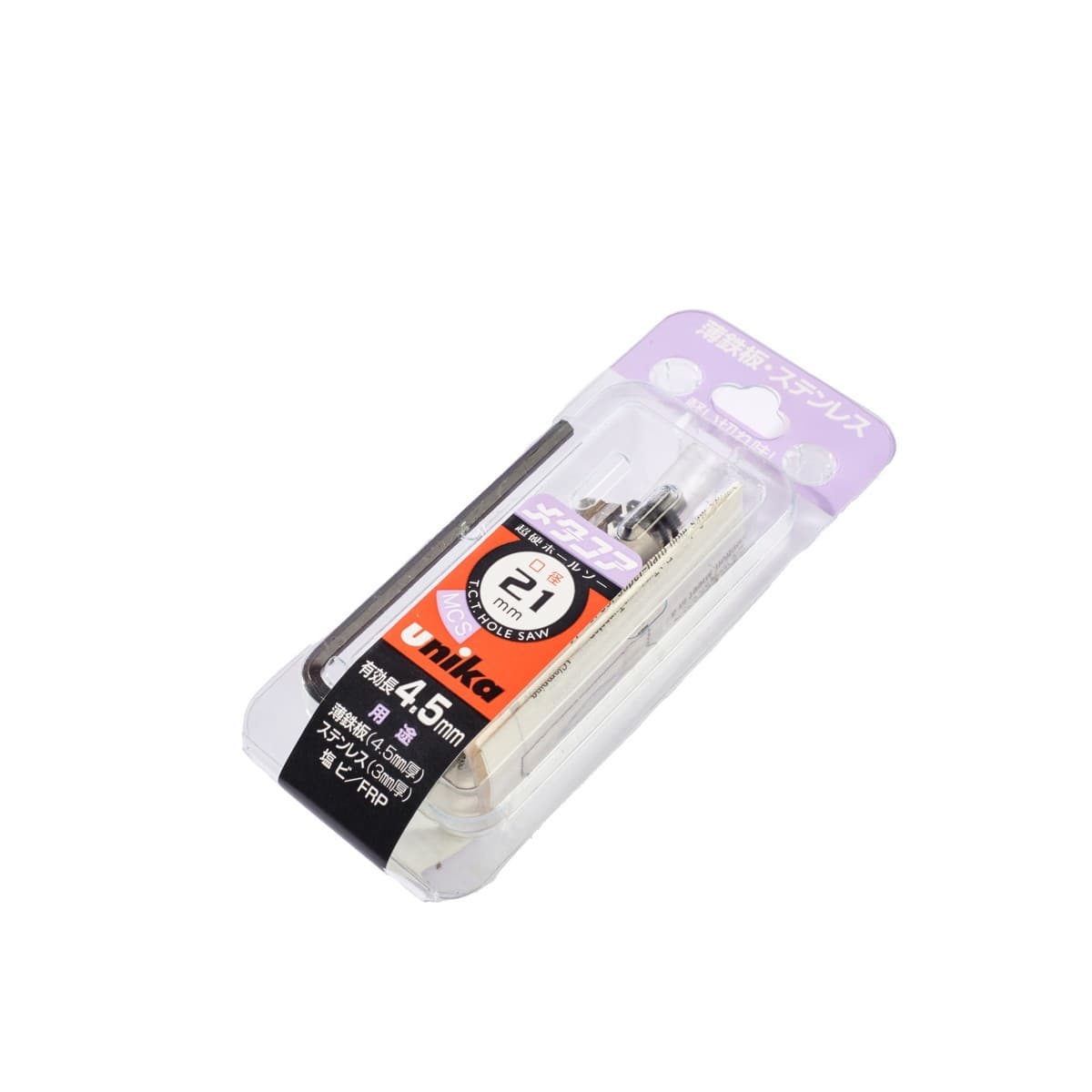 UNIKA ดอกโฮลซอร์ T.C.T ขนาด 21 มม. รุ่น MCS เจาะเหล็ก สแตนเลส อลูมิเนียม PVC เจาะเรียบ เสี้ยนน้อย (ยูนิก้า)