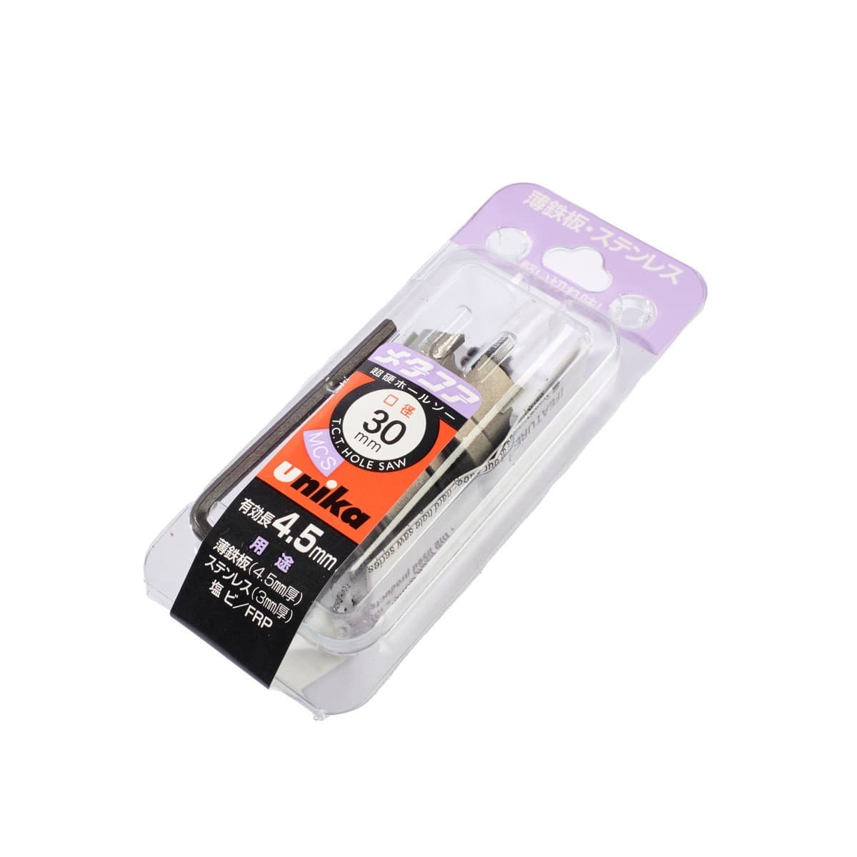 UNIKA ดอกโฮลซอร์ T.C.T ขนาด 30 มม. รุ่น MCS เจาะเหล็ก สแตนเลส อลูมิเนียม PVC เจาะเรียบ เสี้ยนน้อย (ยูนิก้า)