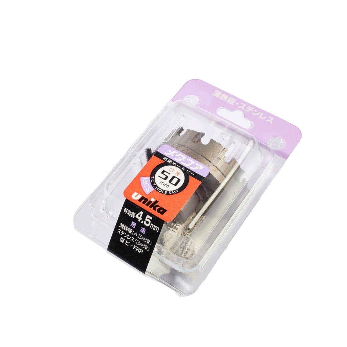 UNIKA ดอกโฮลซอร์ T.C.T ขนาด 50 มม. รุ่น MCS เจาะเหล็ก สแตนเลส อลูมิเนียม PVC เจาะเรียบ เสี้ยนน้อย (ยูนิก้า)