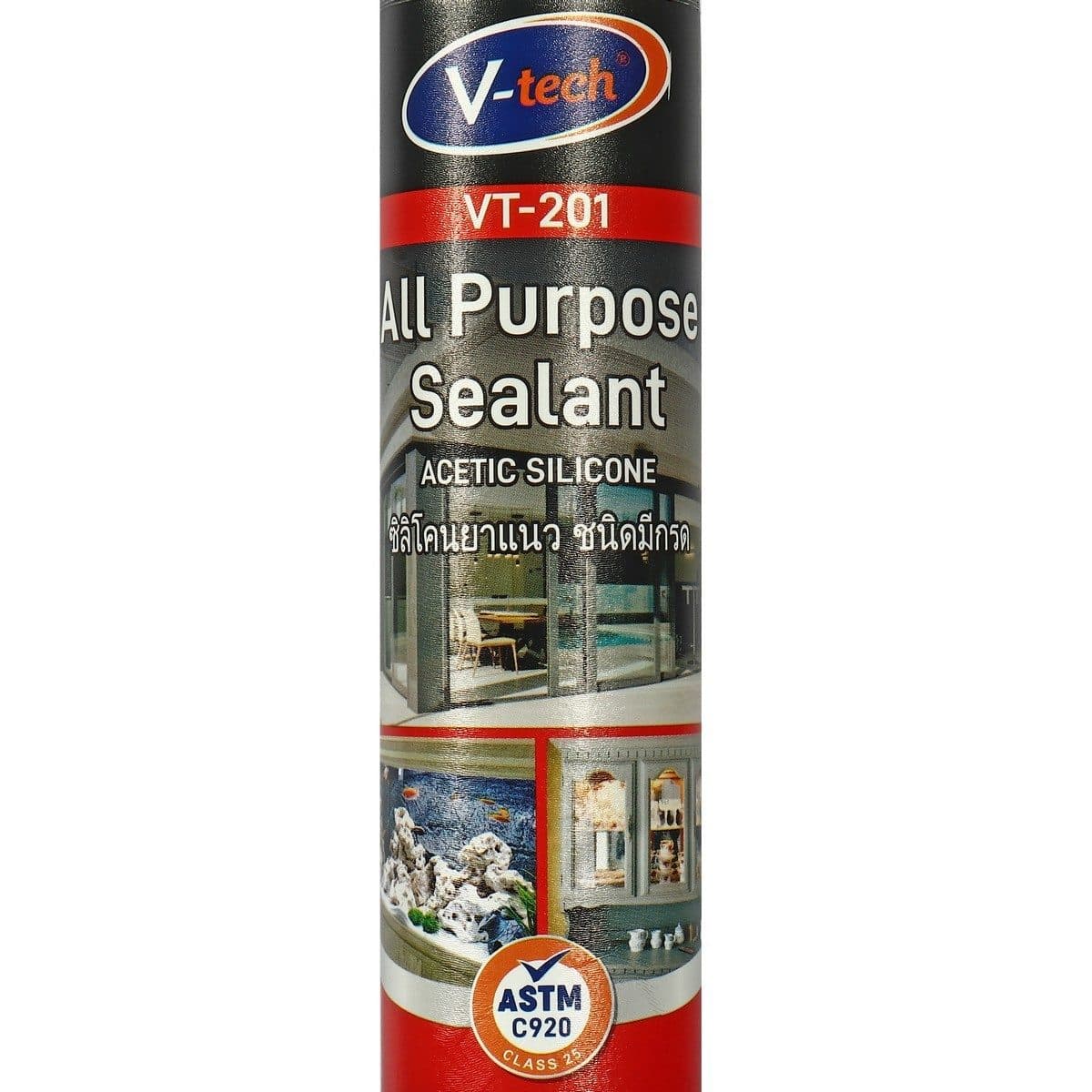 VT-201W ซิลิโคน สีขาว(แบบแห้งเร็ว)