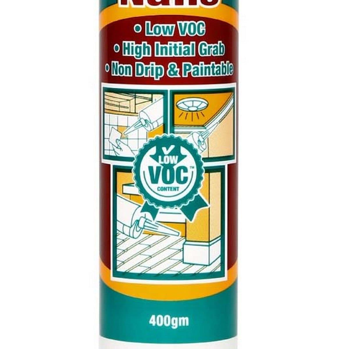 VT-233W กาวตะปูแบบทาสีทับได้ (สีขาว)