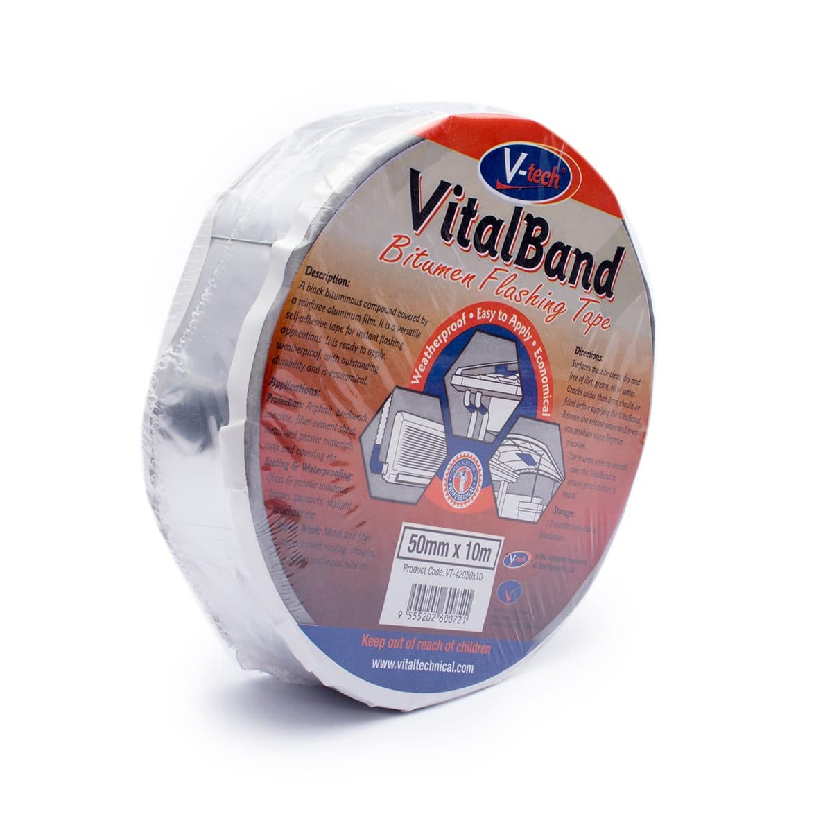 VT-42050 เทปบิทูเมนกันรั่วซึม50มิลX10 ม.