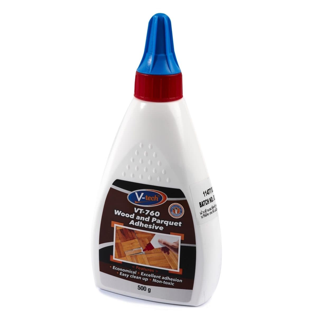 V-TECH กาวลาเท็กซ์ติดไม้ ขนาด 500 กรัม รุ่น VT-760500 เหมาะกับงานยึดติดไม้ได้อย่างดี เนื้อกาวเซ็ตตัวเร็ว แรงยึดติดสูงและใช้งานได้กับชิ้นงานท